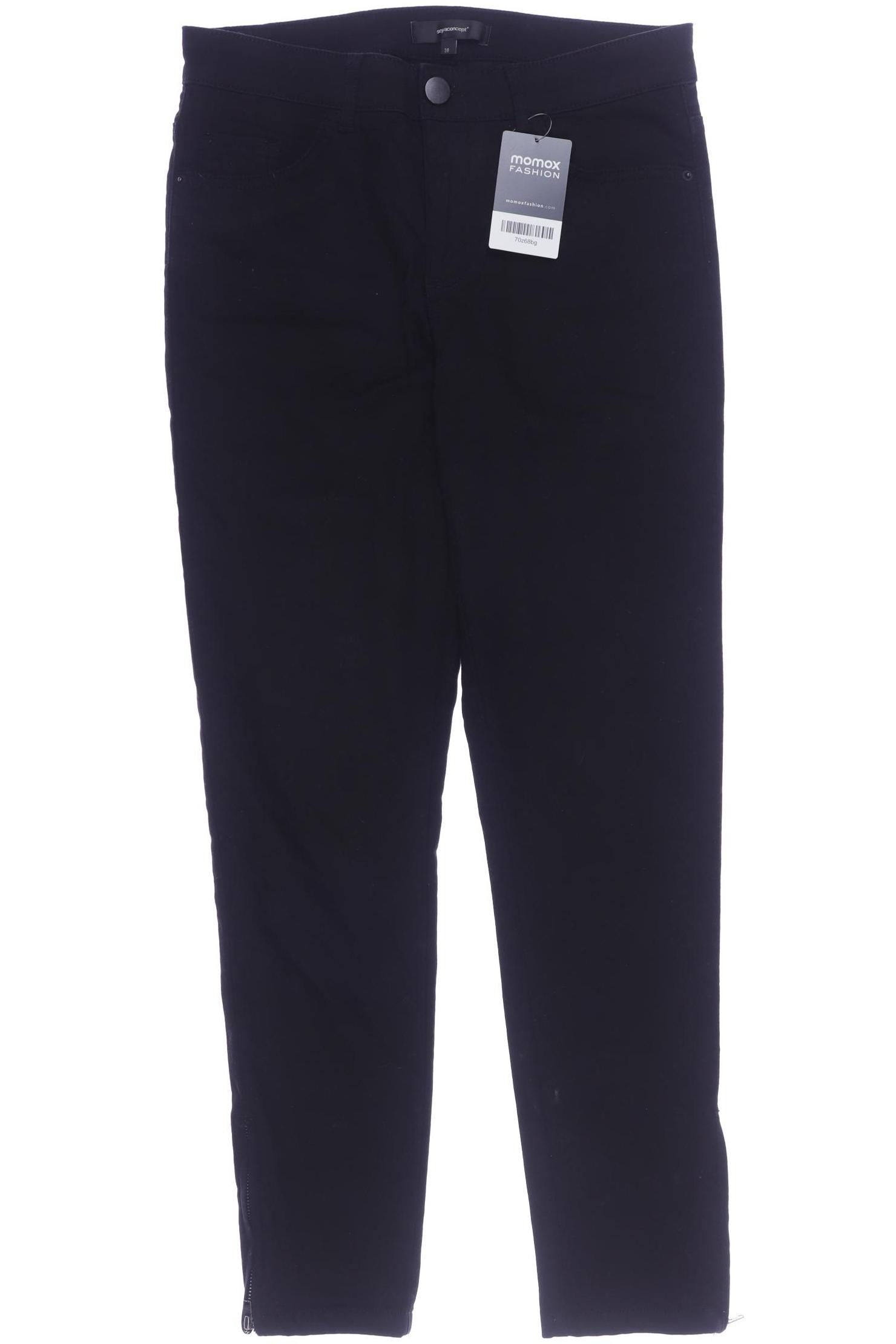 

soyaconcept Damen Stoffhose, schwarz, Gr. 38