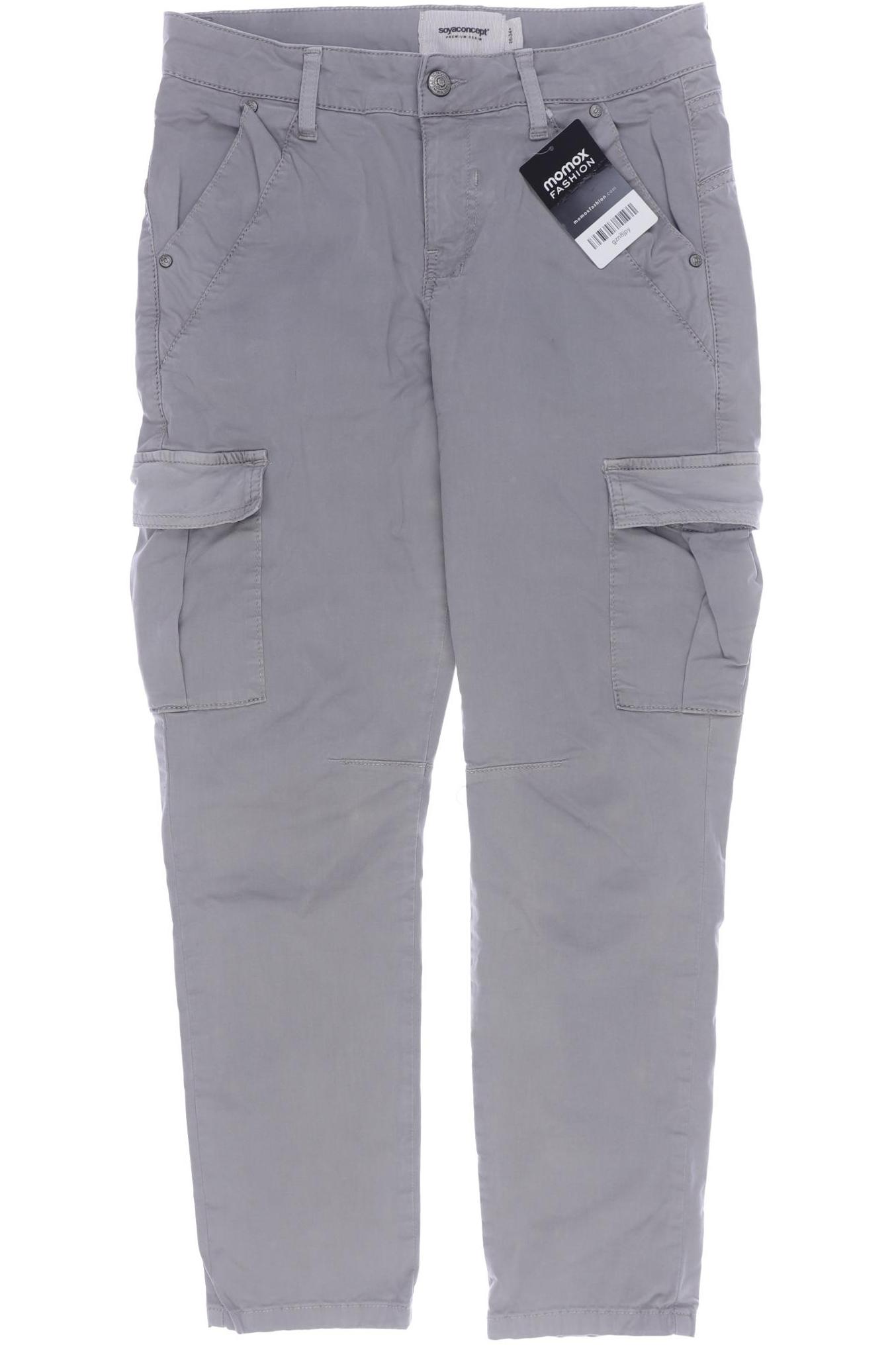 

soyaconcept Damen Stoffhose, grau, Gr. 26