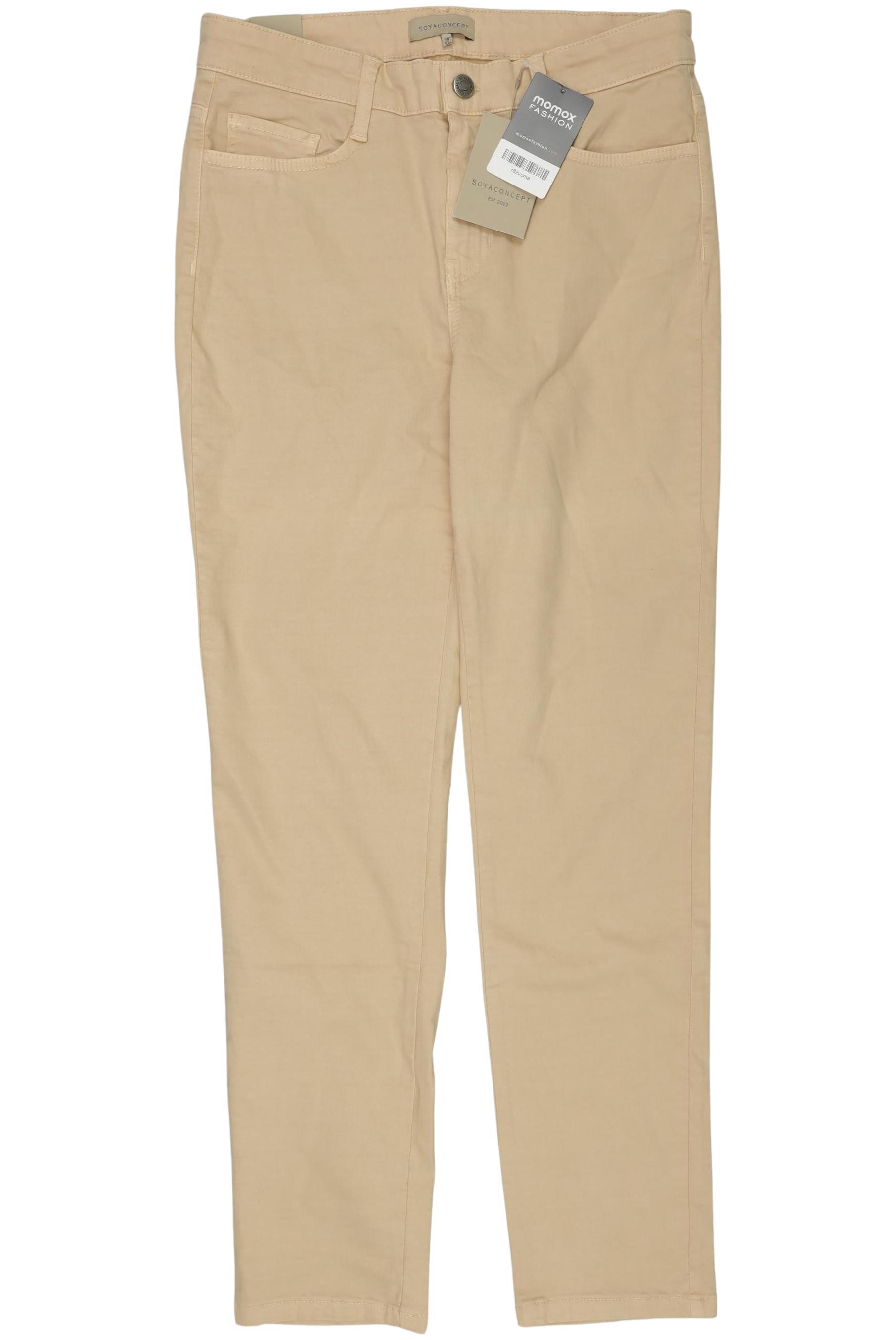 

soyaconcept Damen Stoffhose, beige, Gr. 30