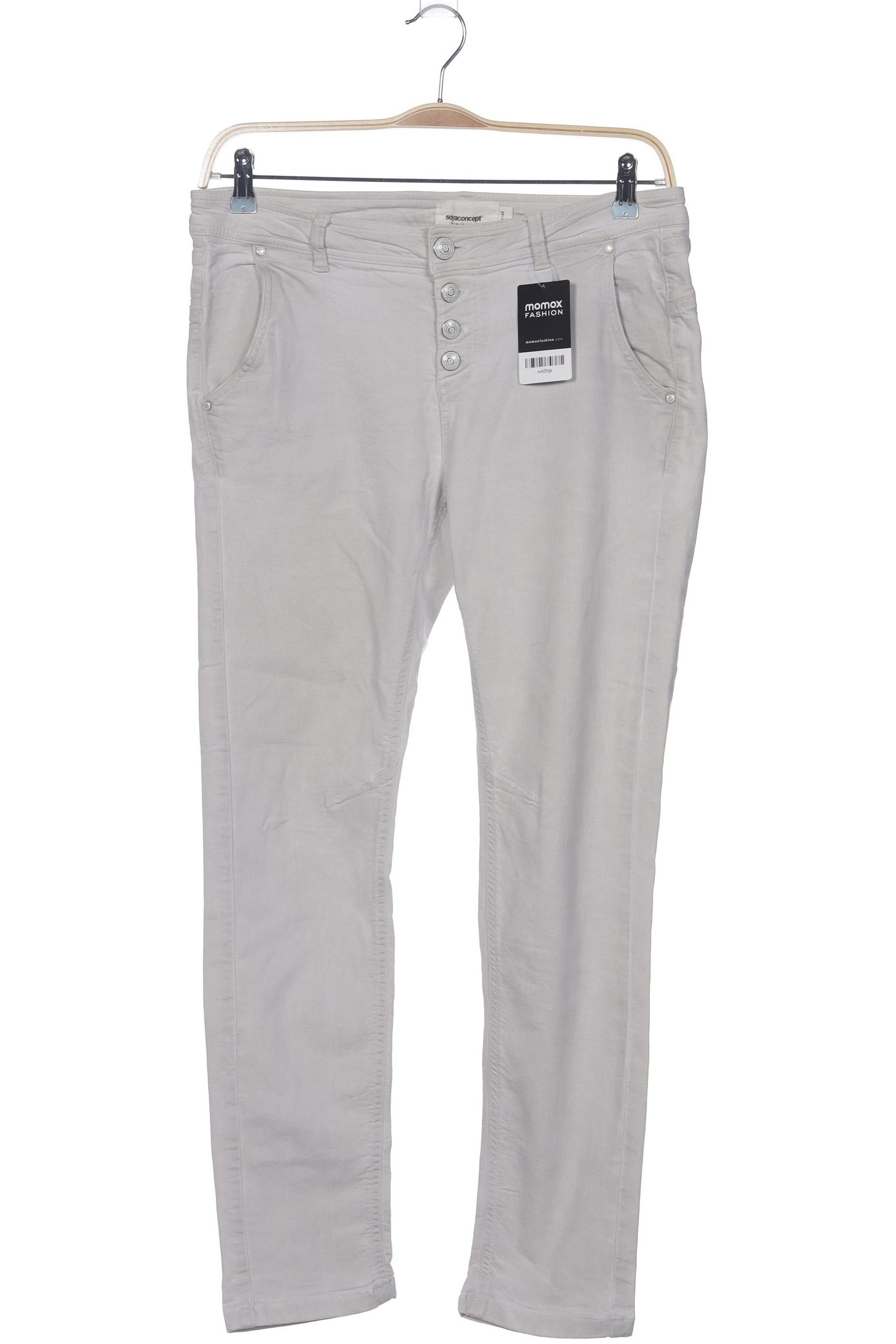 

soyaconcept Damen Stoffhose, beige, Gr. 32