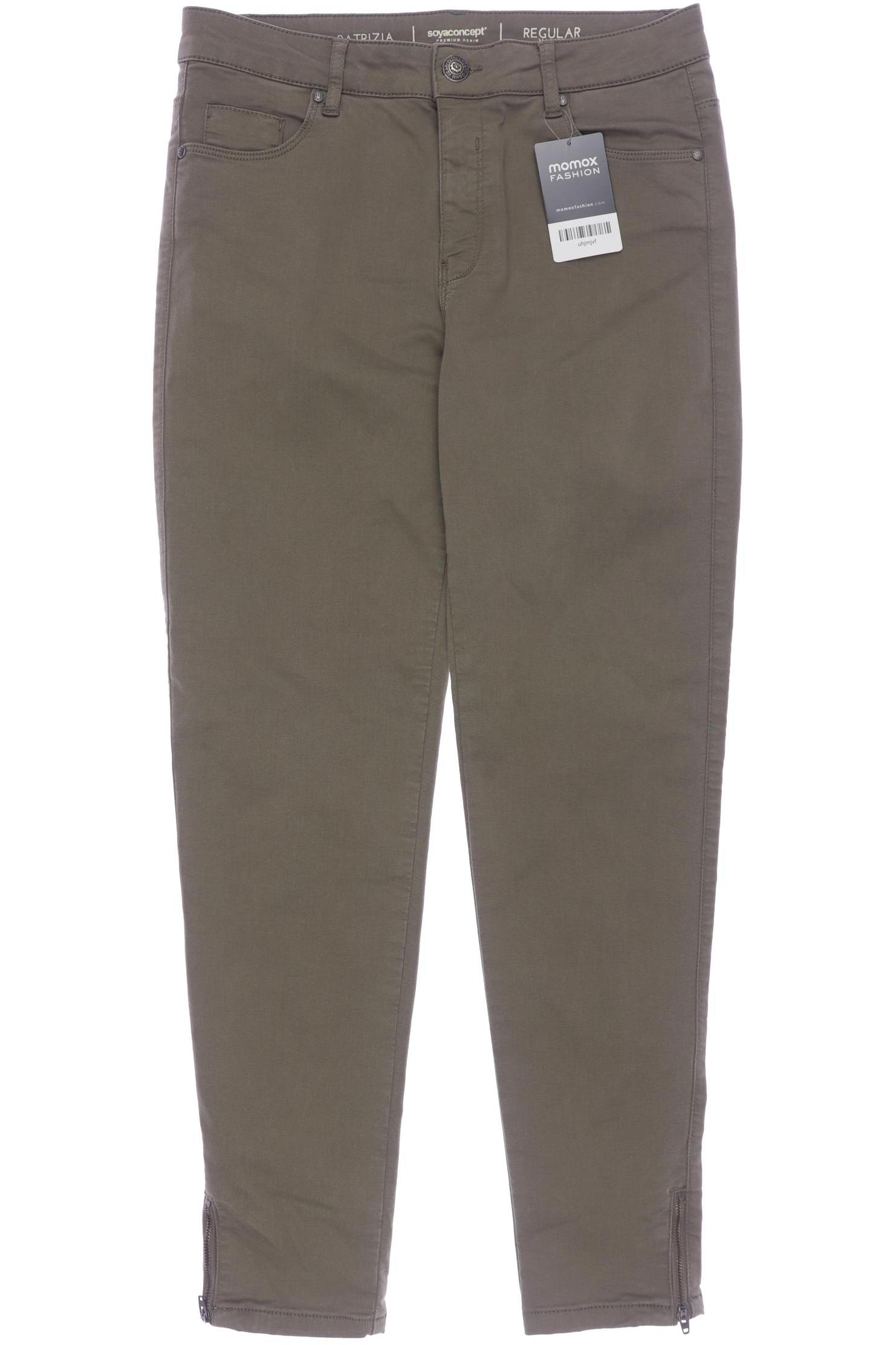 

soyaconcept Damen Stoffhose, grün, Gr. 40