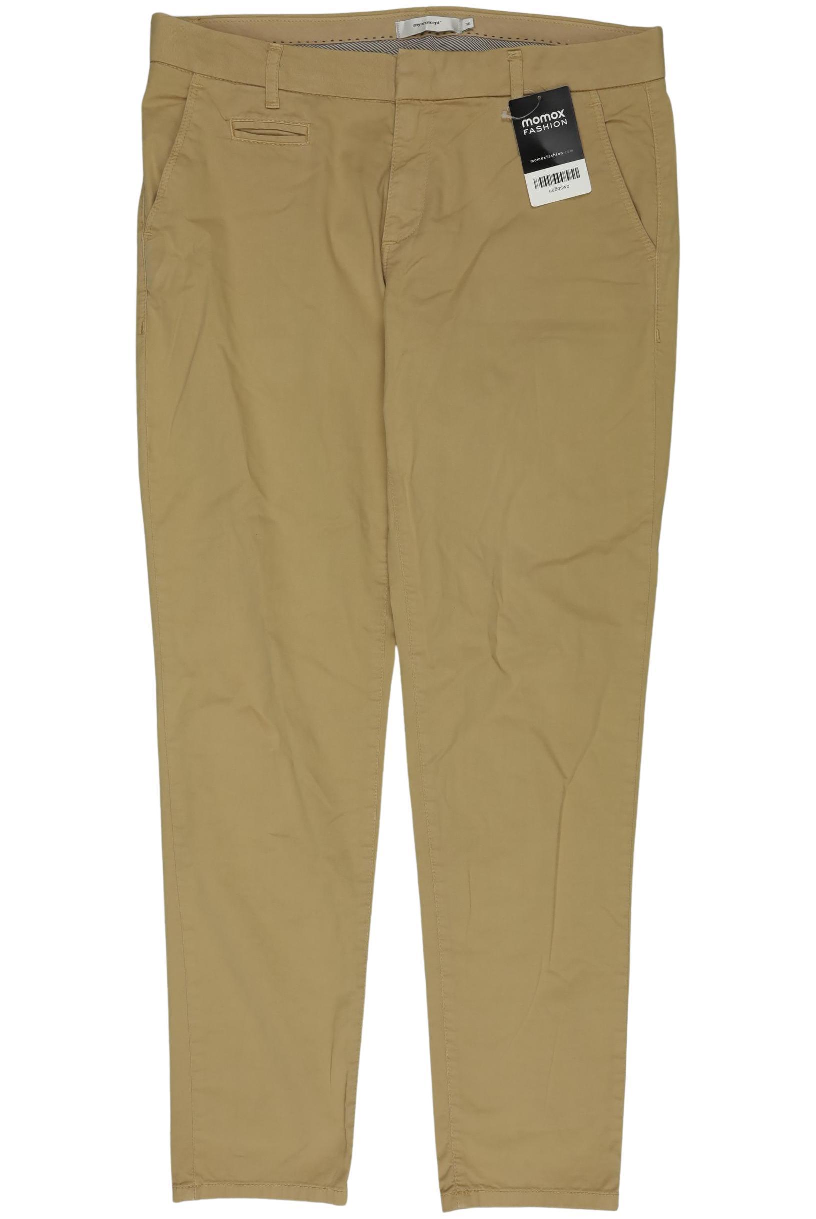 

soyaconcept Damen Stoffhose, beige, Gr. 36
