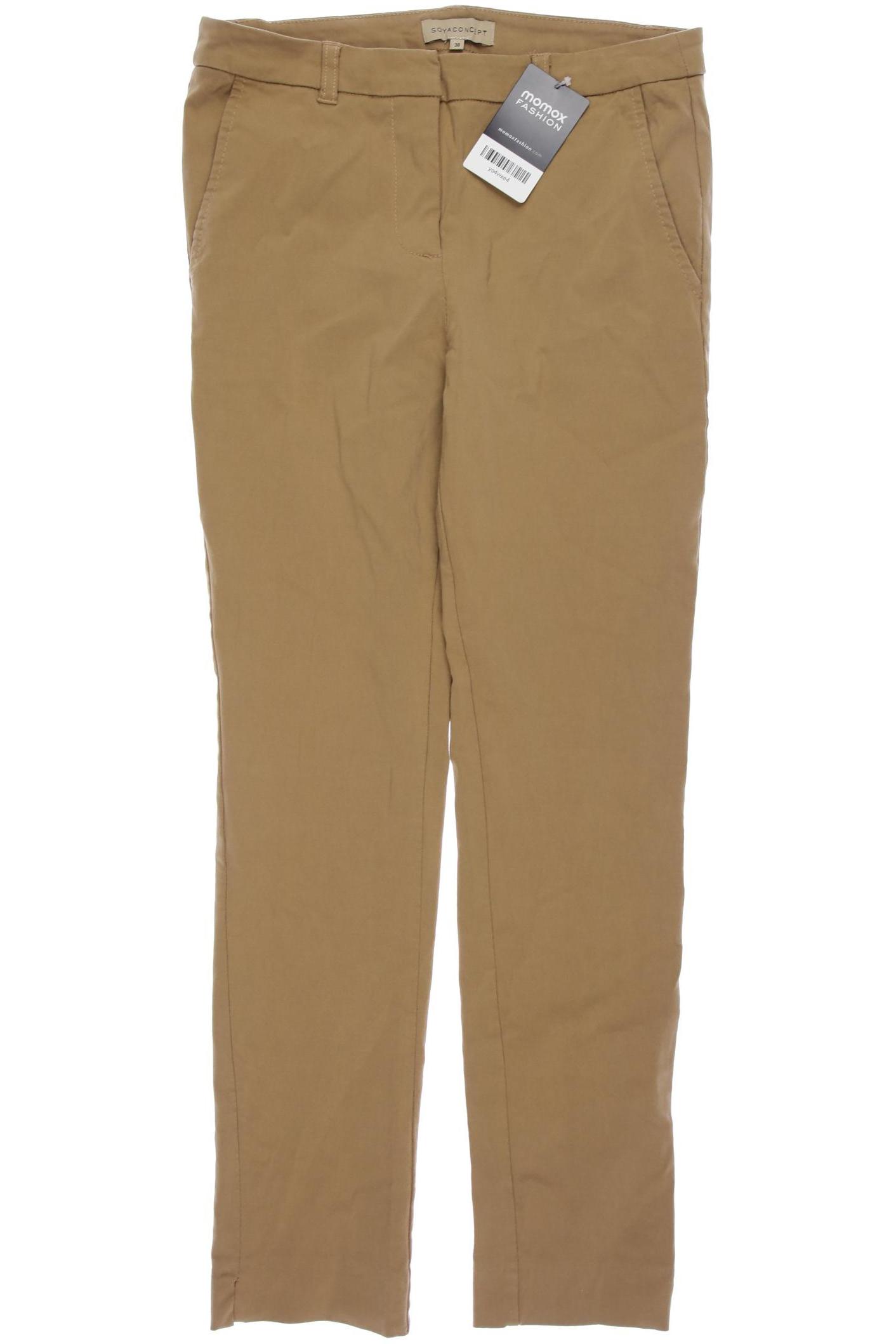 

soyaconcept Damen Stoffhose, beige, Gr. 38