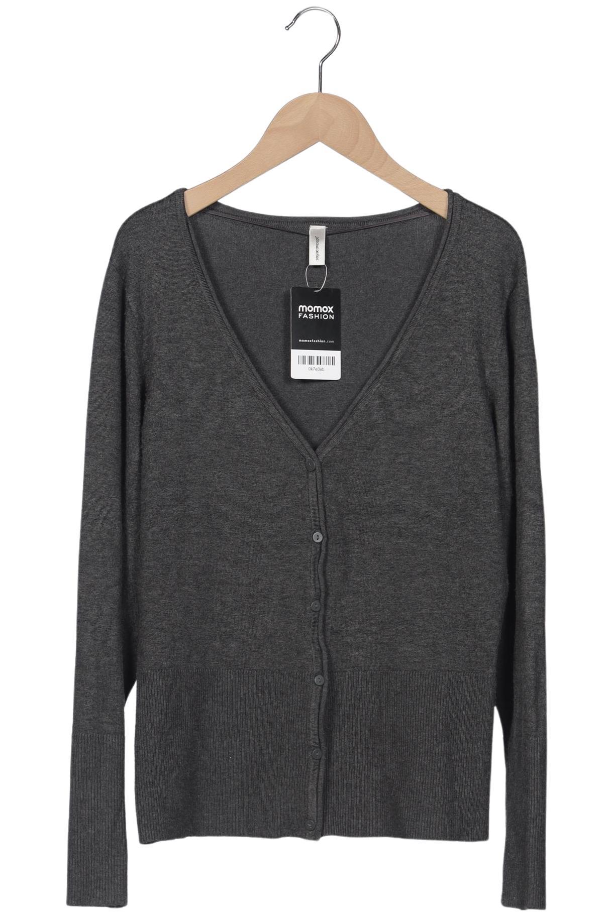 

soyaconcept Damen Strickjacke, grau, Gr. 42