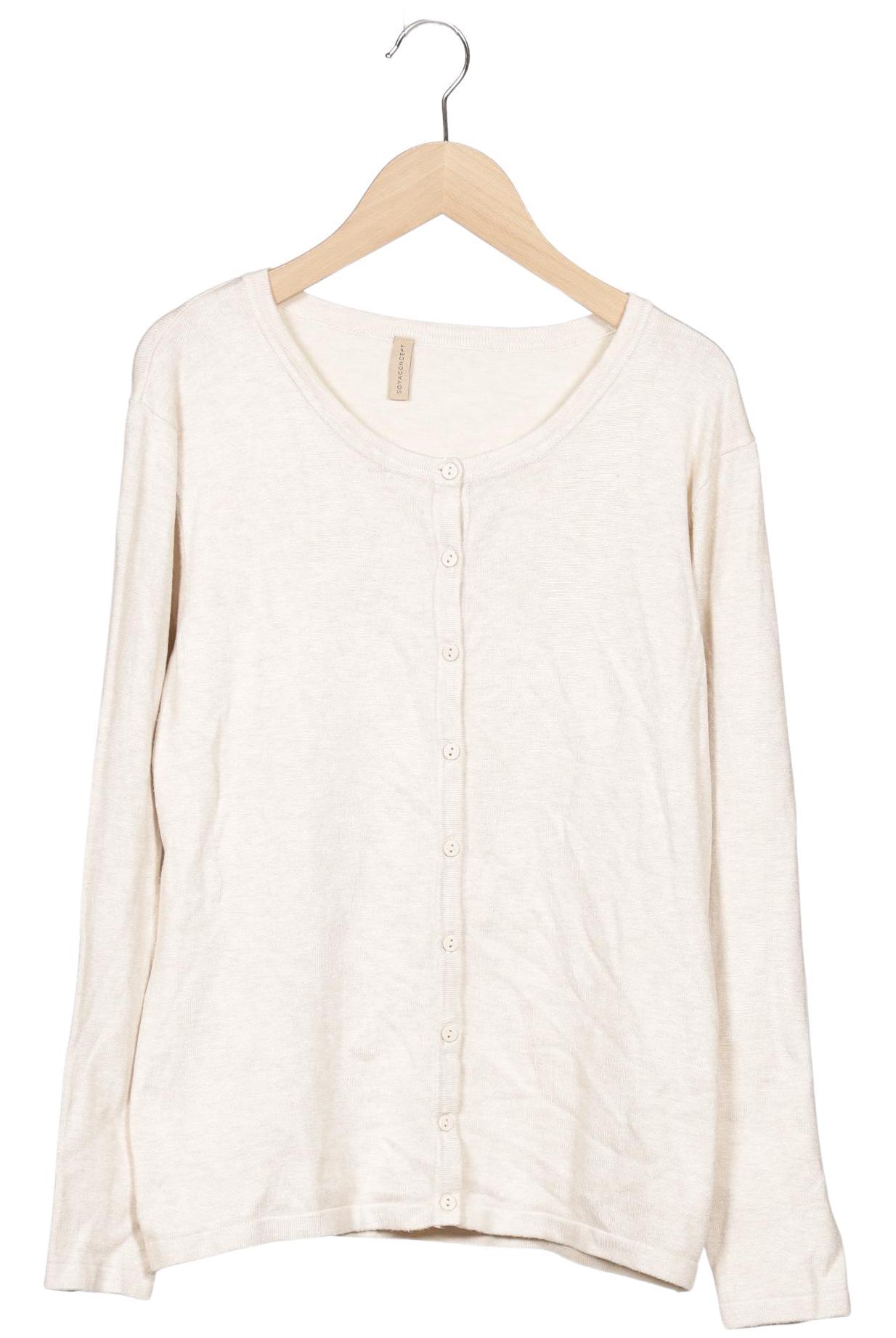 

soyaconcept Damen Strickjacke, cremeweiß, Gr. 42