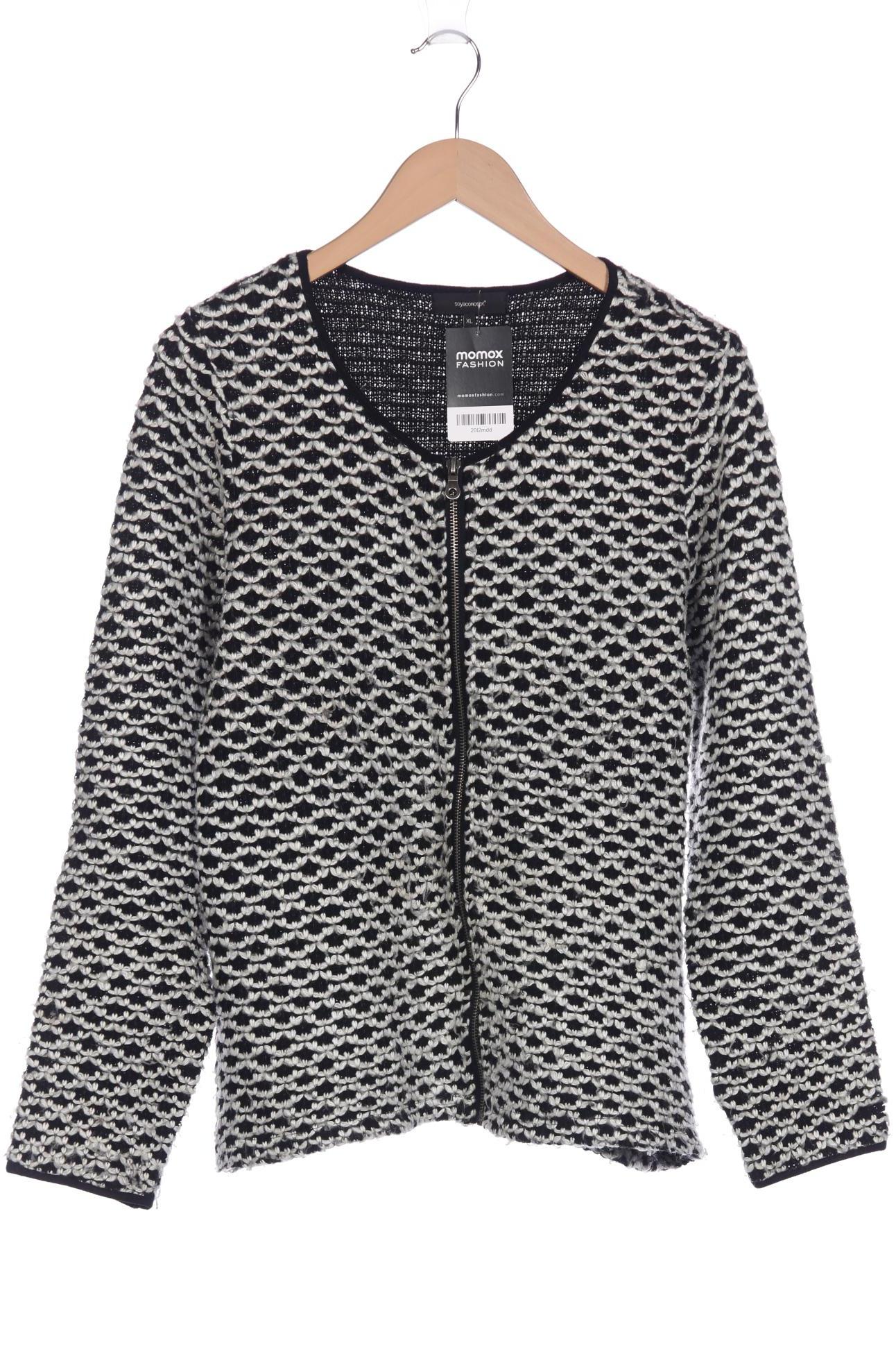 

soyaconcept Damen Strickjacke, schwarz, Gr. 44