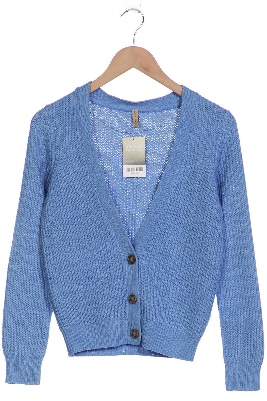 

soyaconcept Damen Strickjacke, blau, Gr. 34