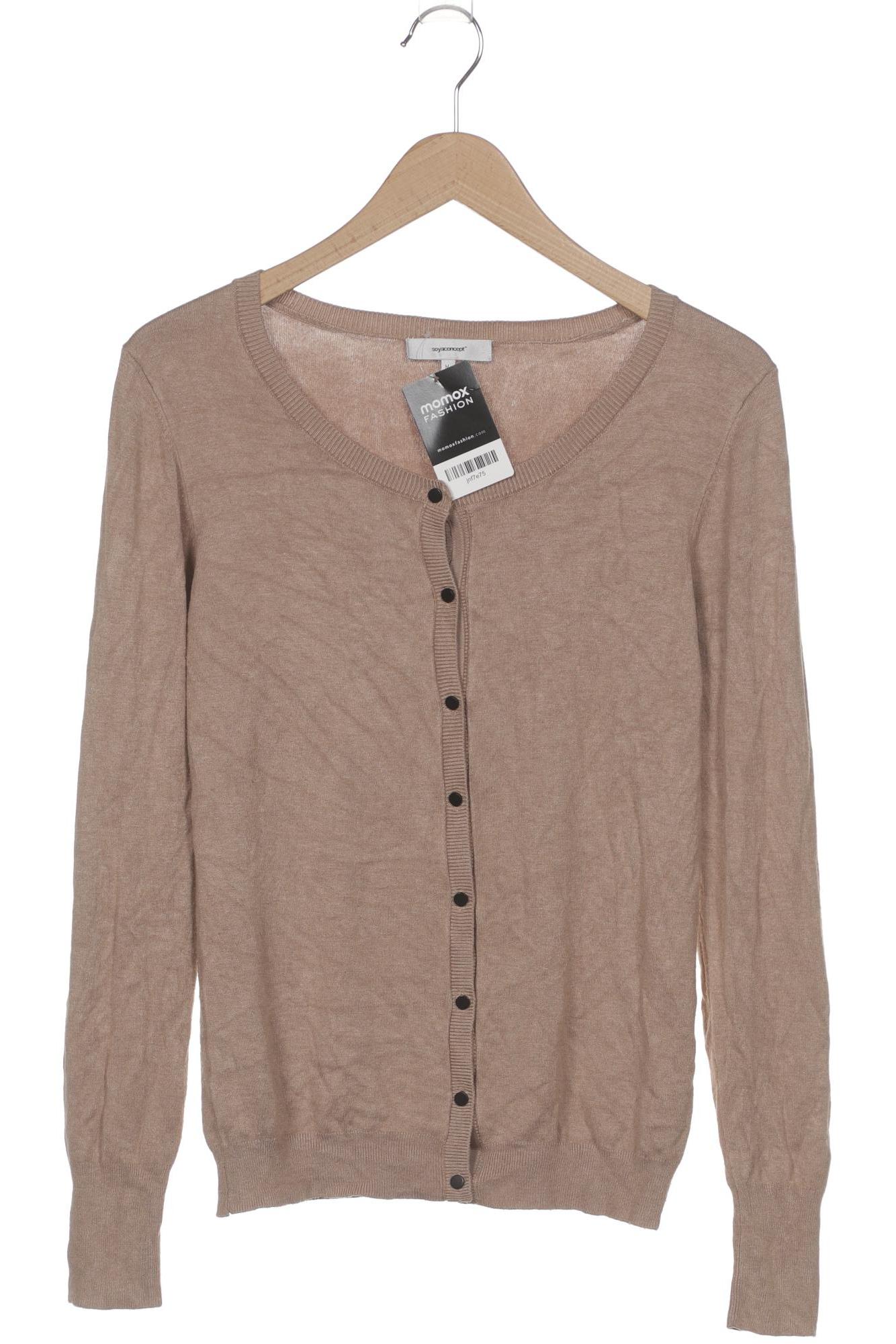 

soyaconcept Damen Strickjacke, beige, Gr. 38