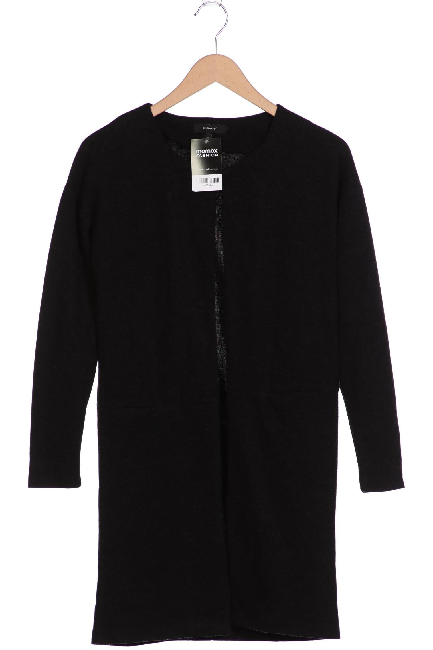 

soyaconcept Damen Strickjacke, schwarz, Gr. 34