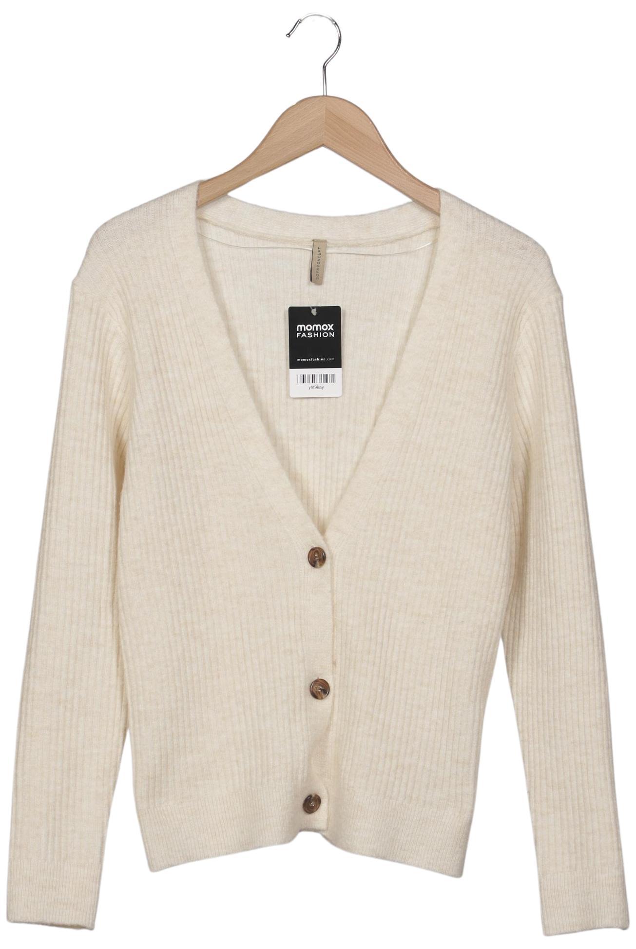 

soyaconcept Damen Strickjacke, cremeweiß, Gr. 34