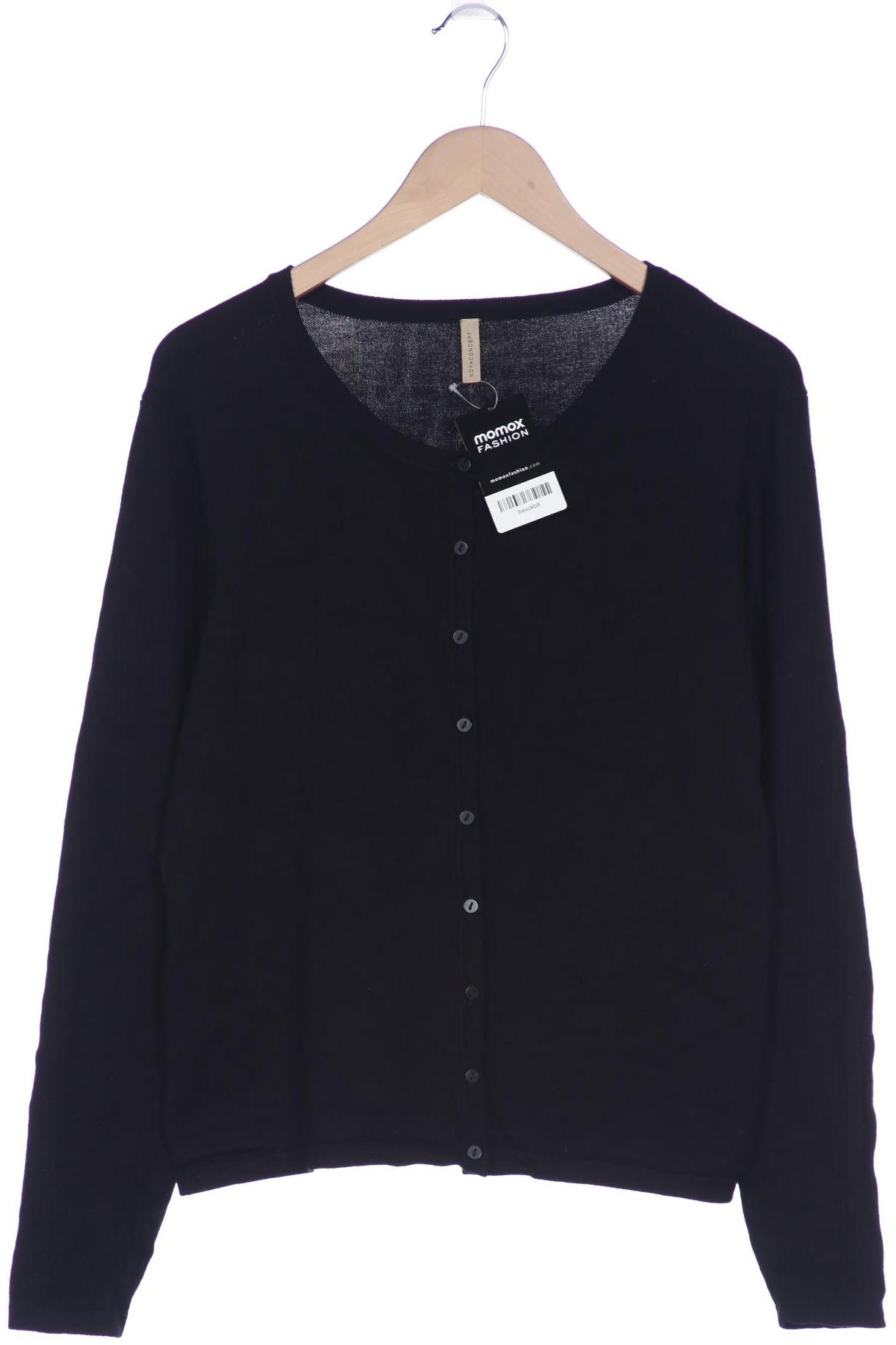

soyaconcept Damen Strickjacke, schwarz, Gr. 44
