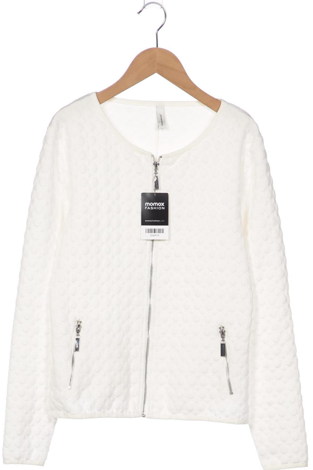 

soyaconcept Damen Strickjacke, weiß, Gr. 36