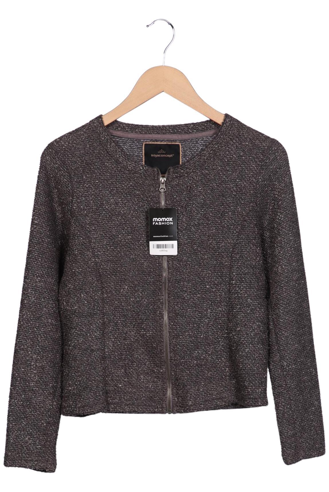 

soyaconcept Damen Strickjacke, grau, Gr. 36