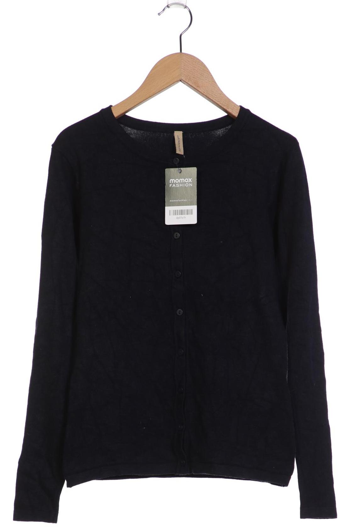 

soyaconcept Damen Strickjacke, marineblau, Gr. 34