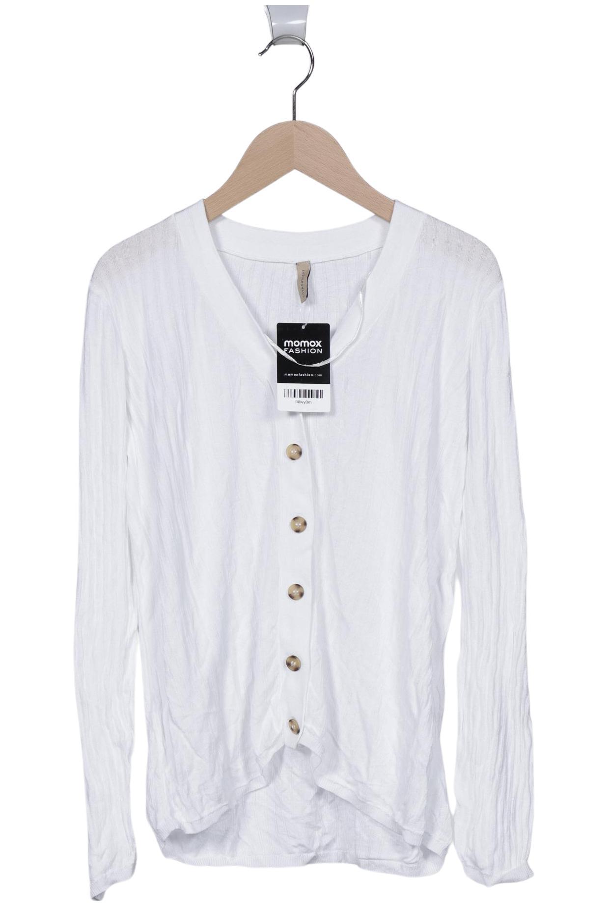 

soyaconcept Damen Strickjacke, weiß, Gr. 38