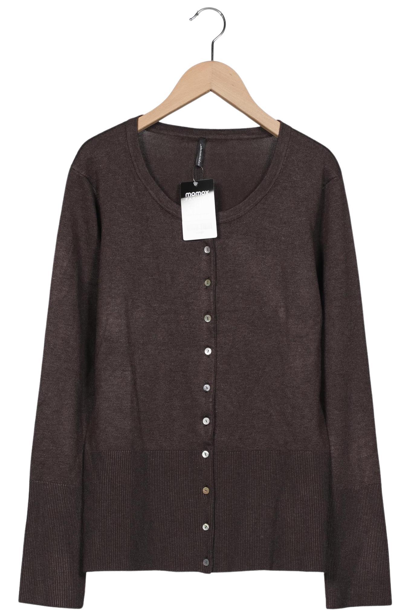 

soyaconcept Damen Strickjacke, braun, Gr. 44