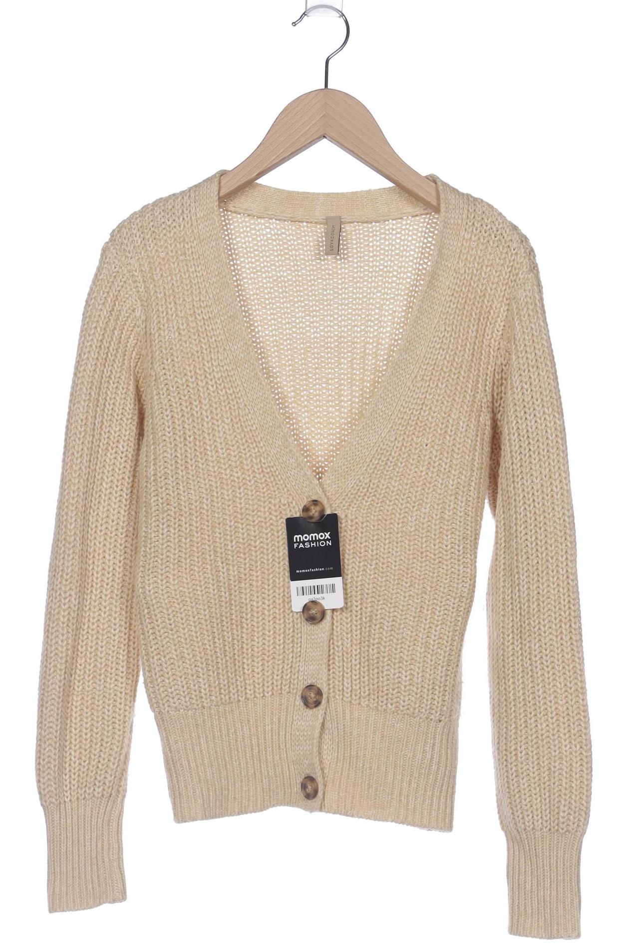 

soyaconcept Damen Strickjacke, beige, Gr. 36