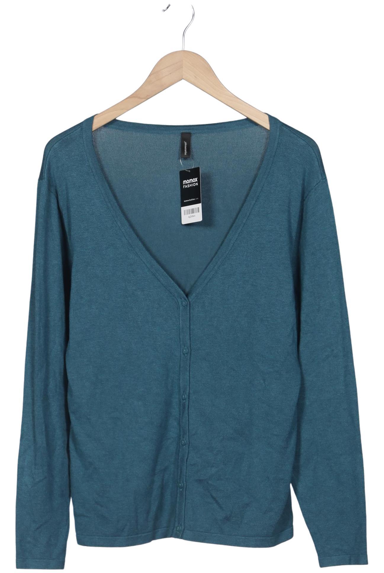 

soyaconcept Damen Strickjacke, türkis, Gr. 46
