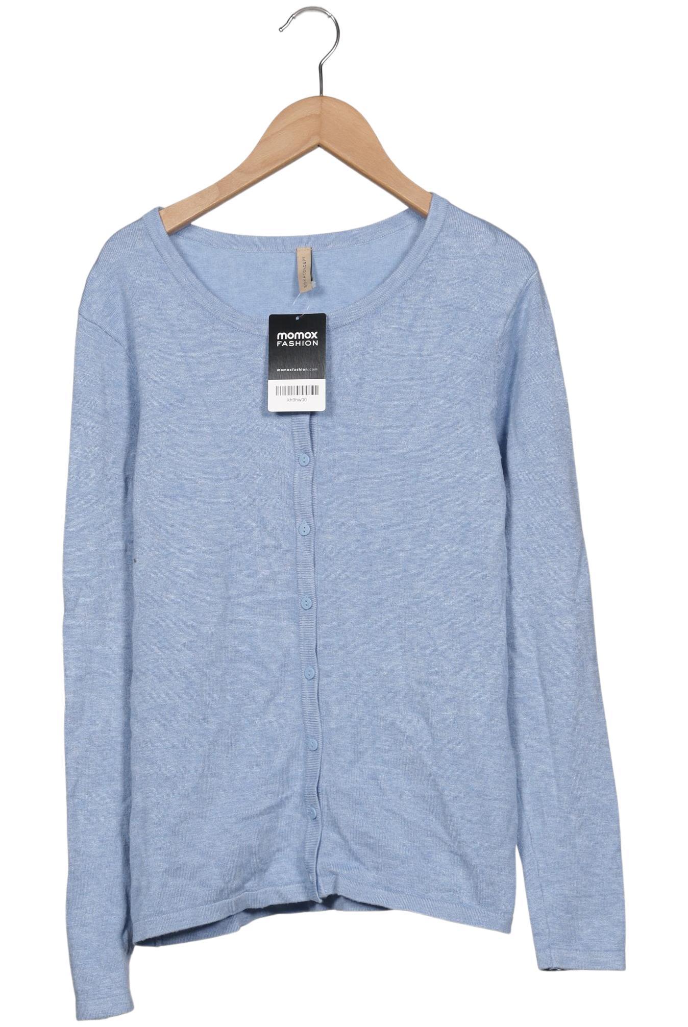

soyaconcept Damen Strickjacke, hellblau, Gr. 36