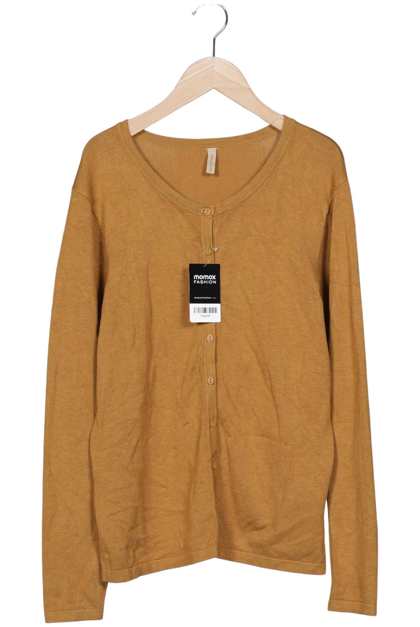 

soyaconcept Damen Strickjacke, orange, Gr. 44