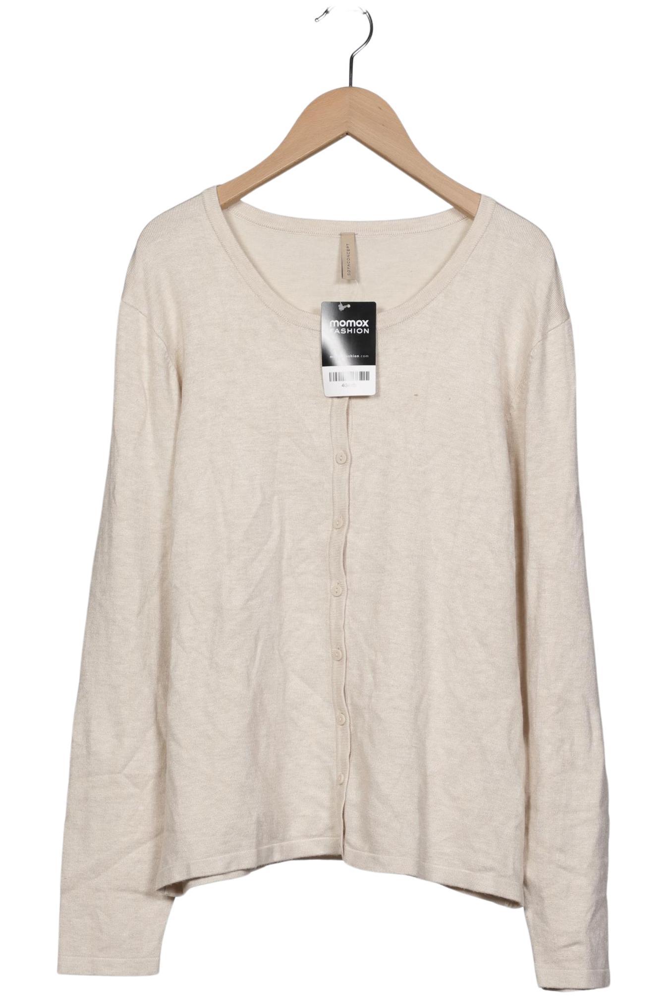 

soyaconcept Damen Strickjacke, beige, Gr. 44