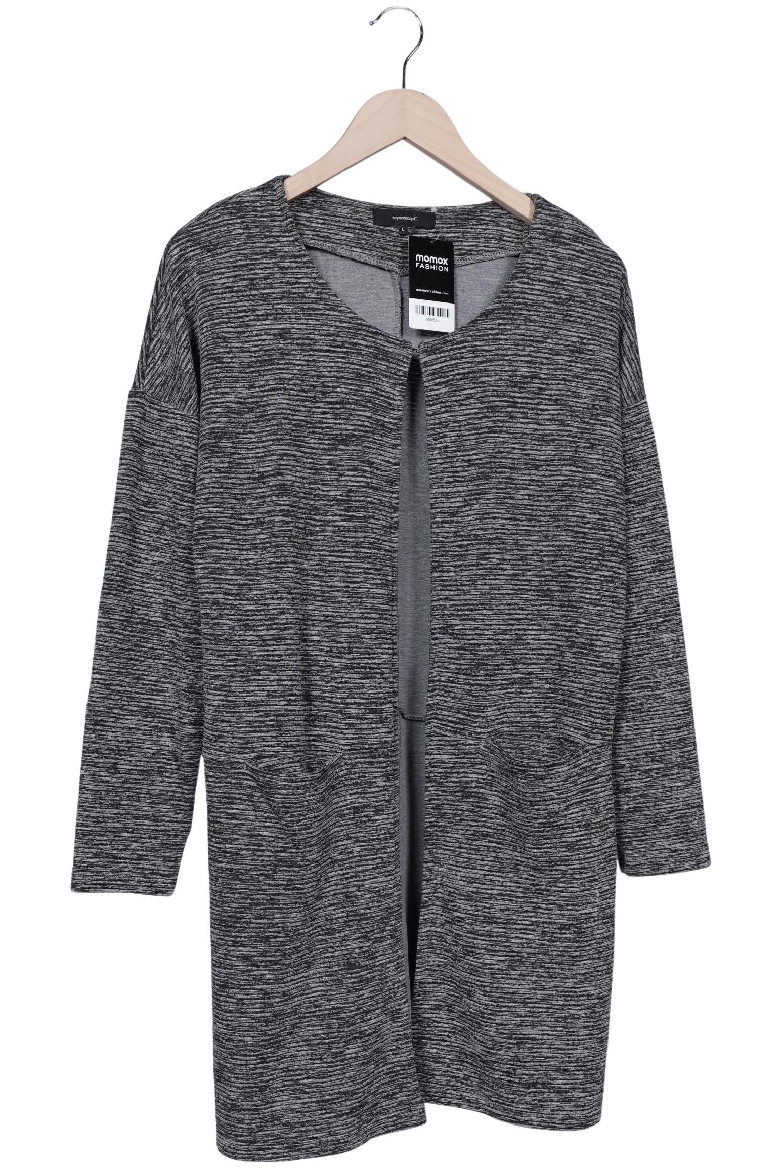 

soyaconcept Damen Strickjacke, grau, Gr. 42