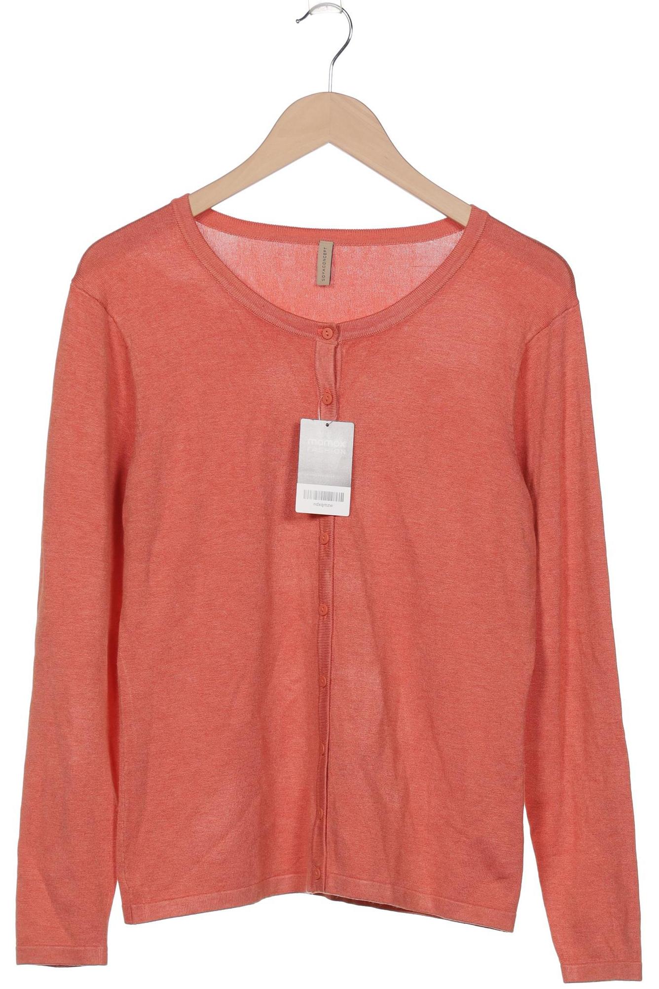

soyaconcept Damen Strickjacke, orange, Gr. 42