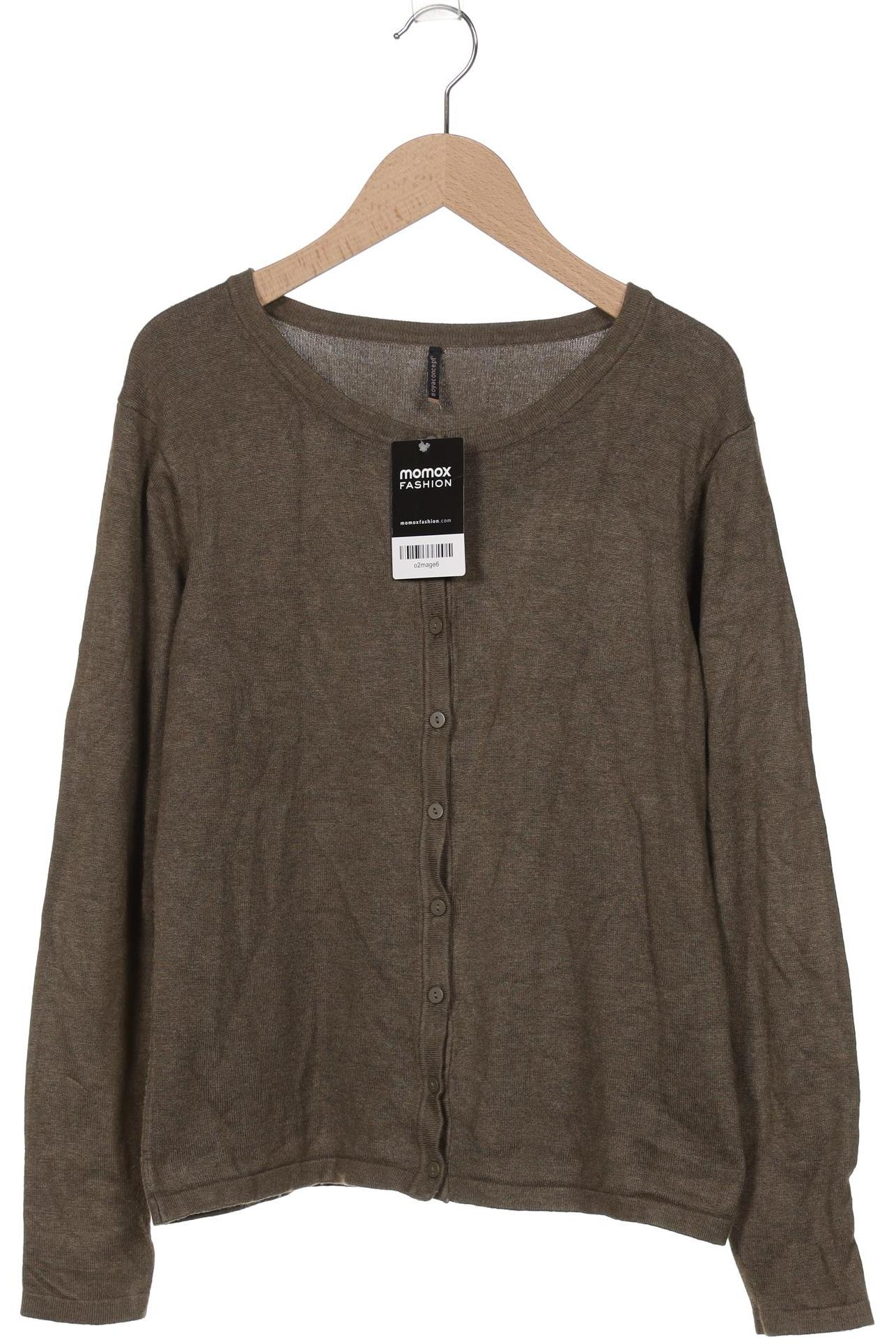 

soyaconcept Damen Strickjacke, grün, Gr. 38