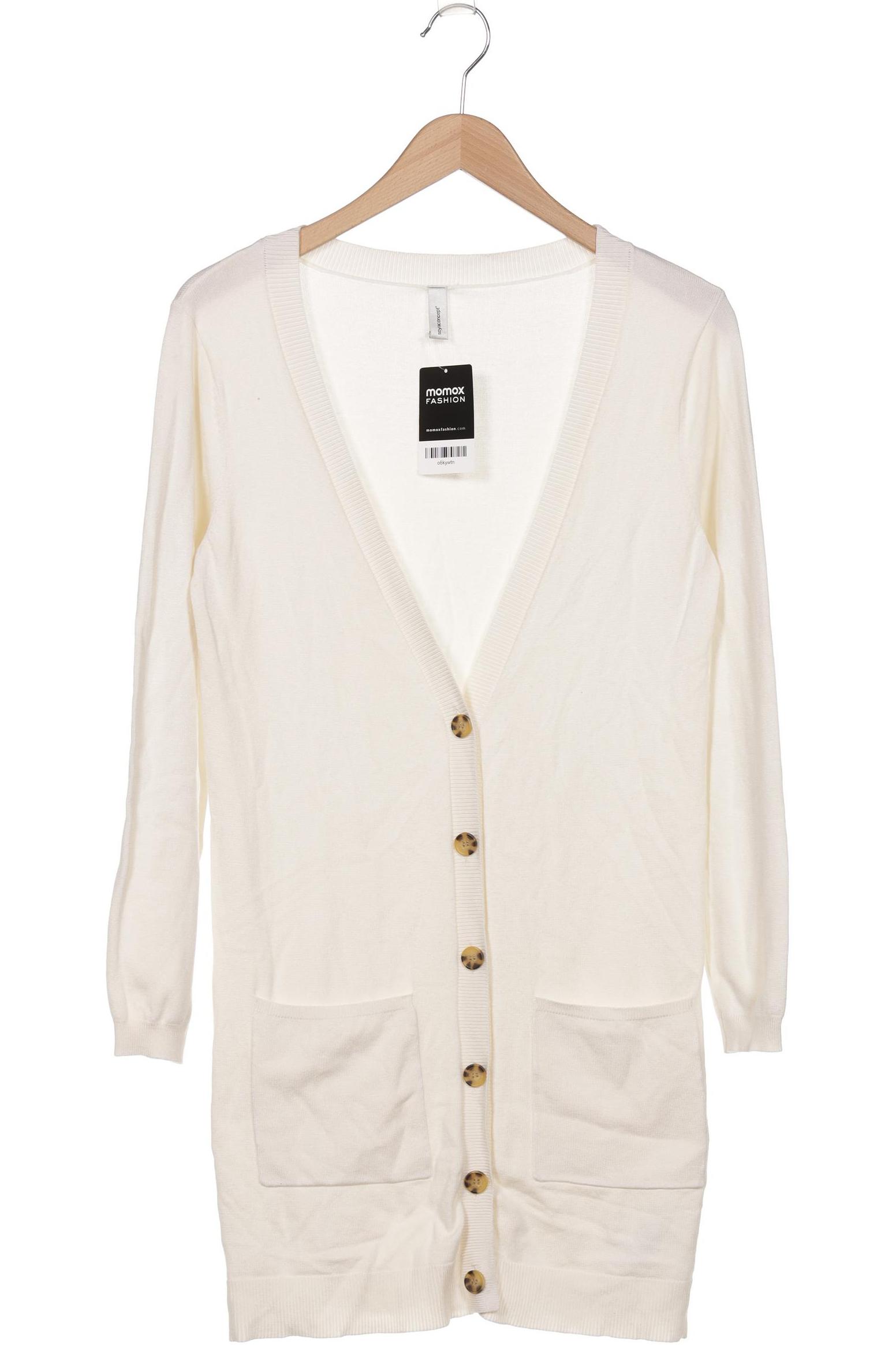 

soyaconcept Damen Strickjacke, cremeweiß, Gr. 36