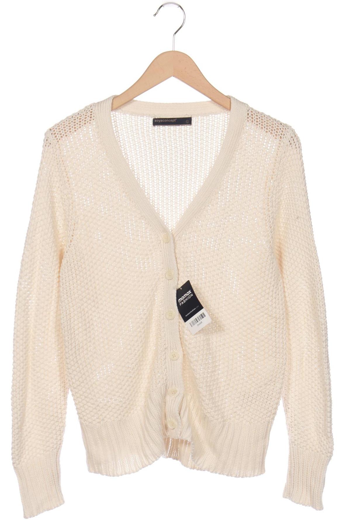 

soyaconcept Damen Strickjacke, cremeweiß, Gr. 42