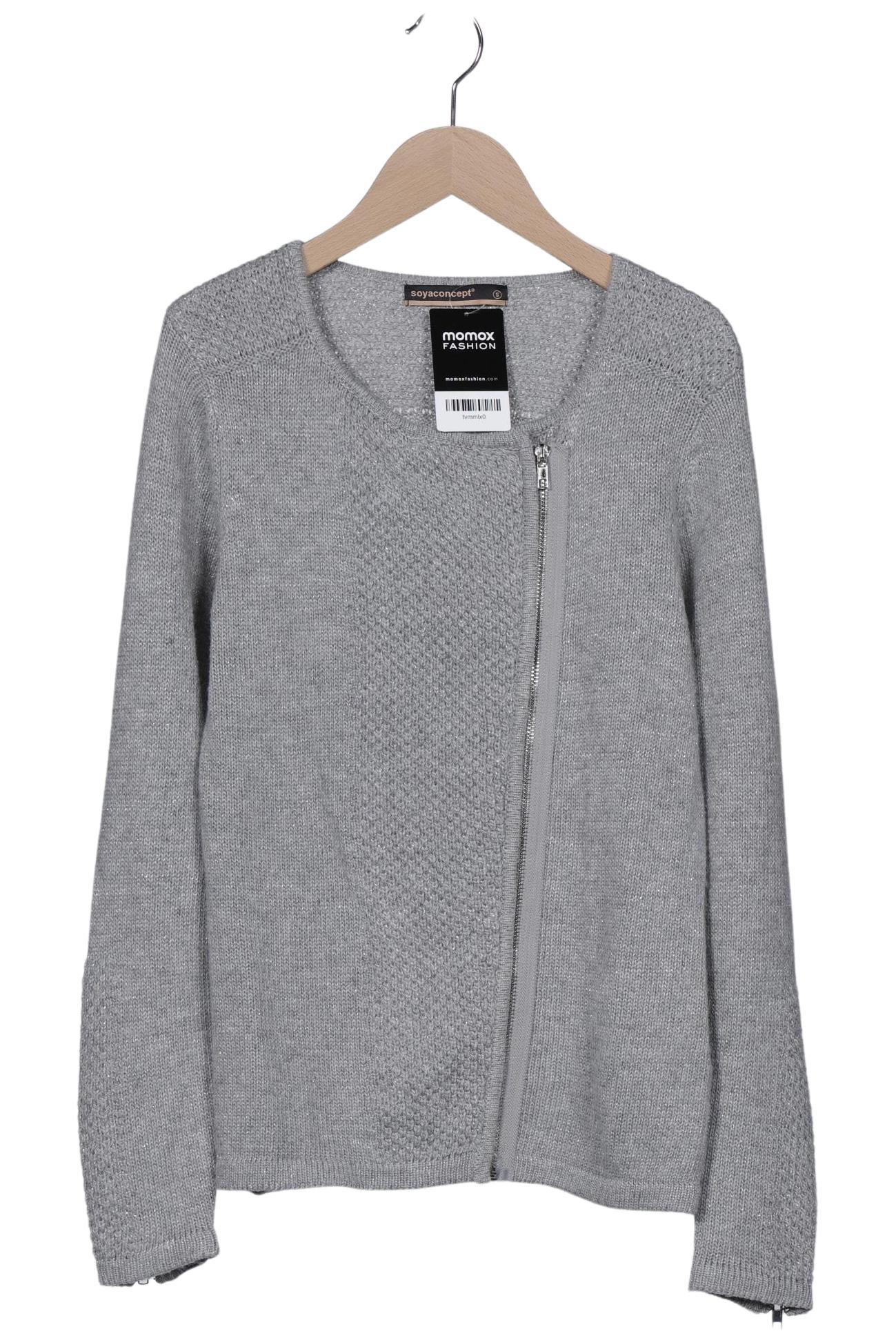 

soyaconcept Damen Strickjacke, grau, Gr. 36