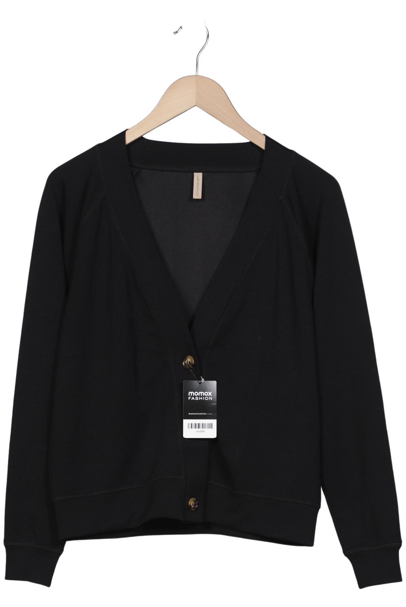

soyaconcept Damen Strickjacke, schwarz, Gr. 38