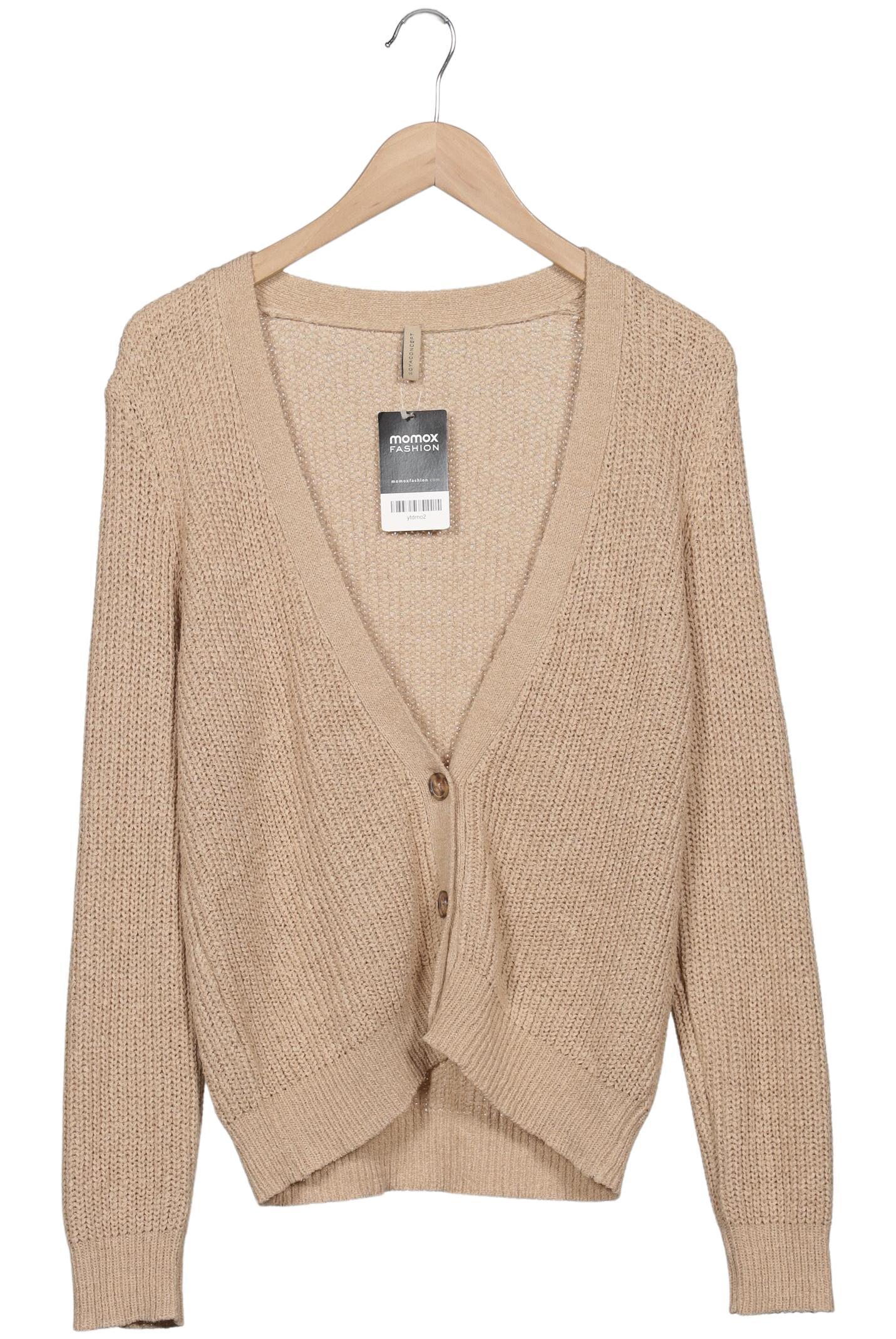 

soyaconcept Damen Strickjacke, beige, Gr. 38