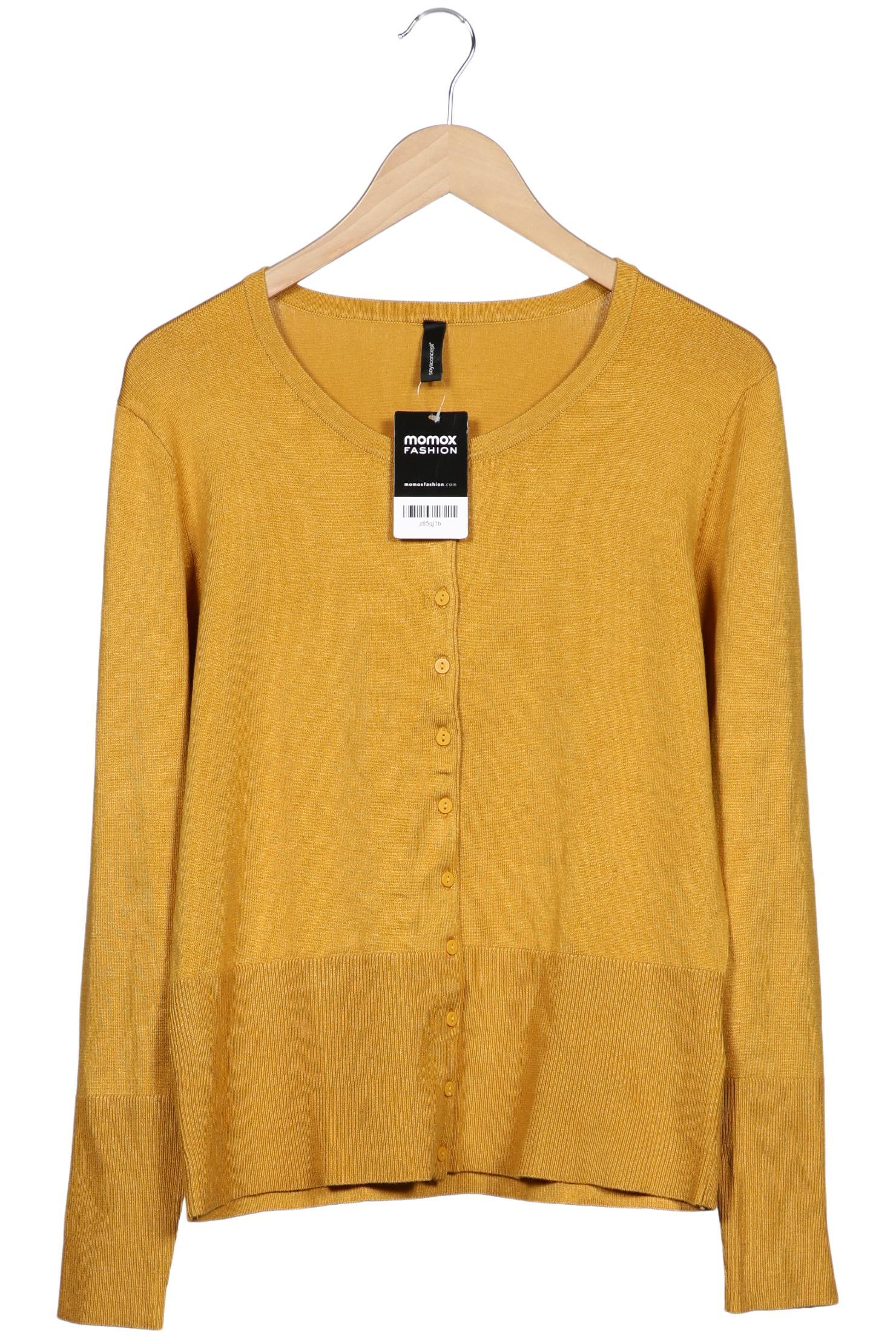 

soyaconcept Damen Strickjacke, gelb, Gr. 44