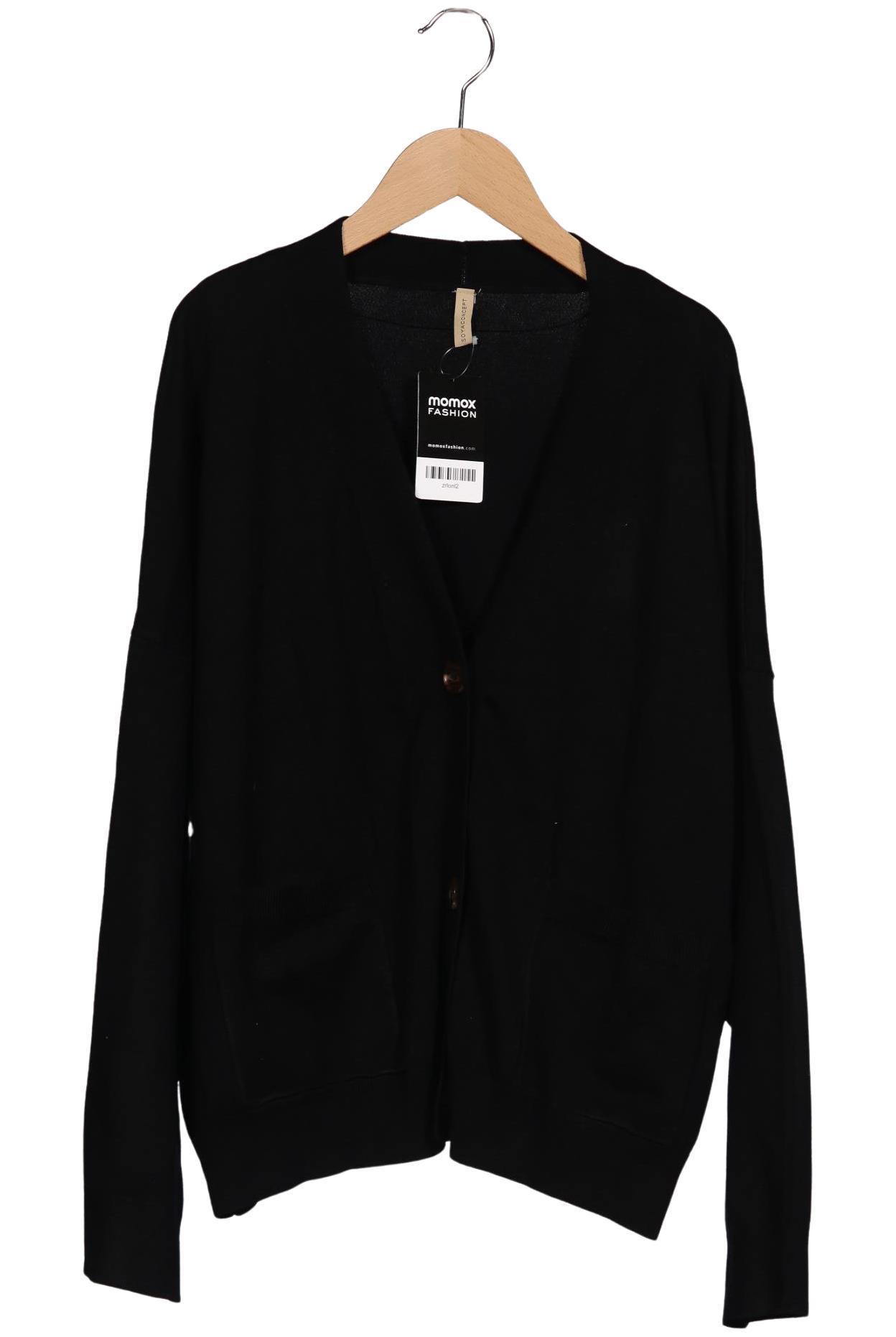 

soyaconcept Damen Strickjacke, schwarz, Gr. 42