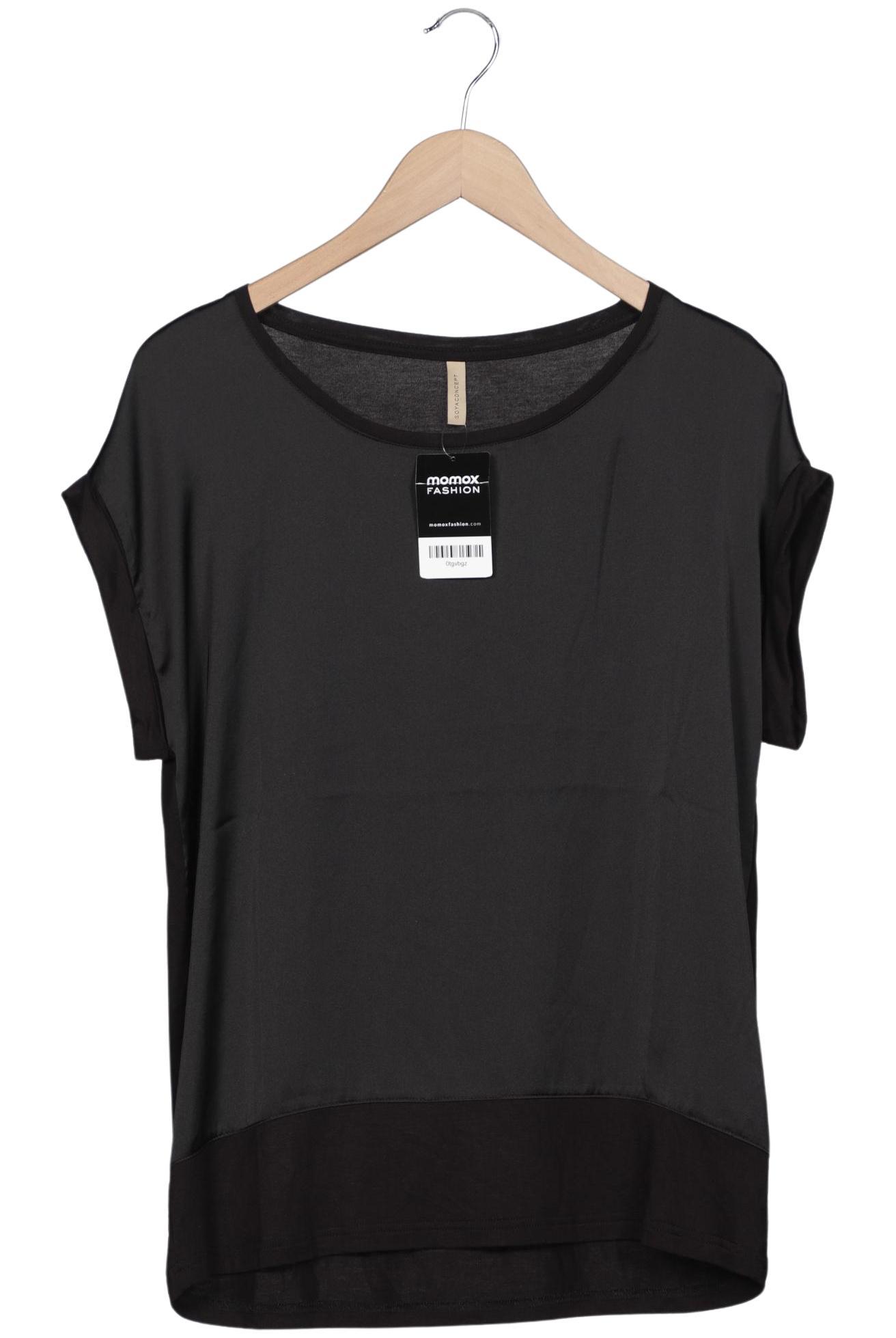 

soyaconcept Damen T-Shirt, schwarz, Gr. 38