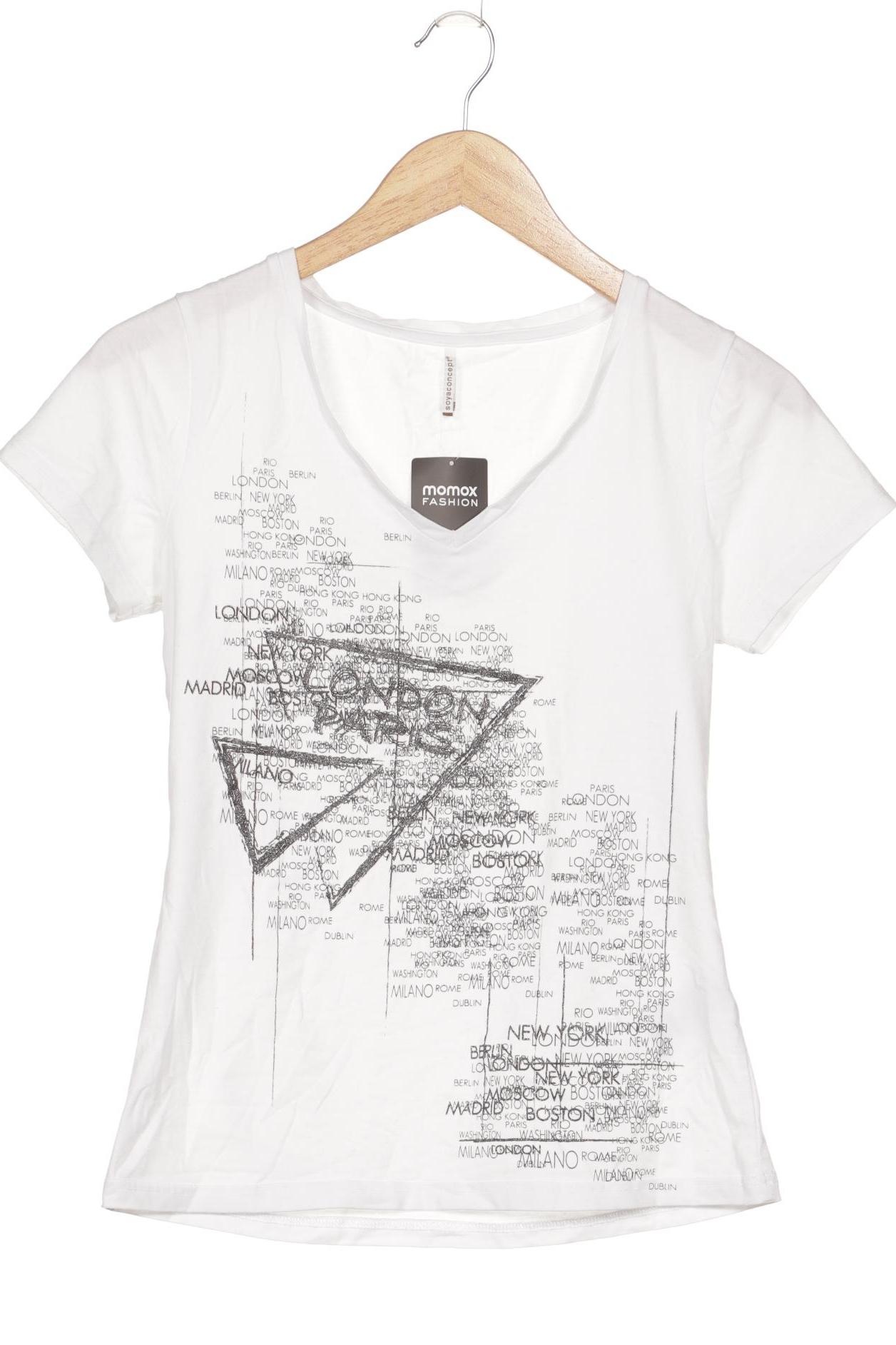 

soyaconcept Damen T-Shirt, weiß, Gr. 36