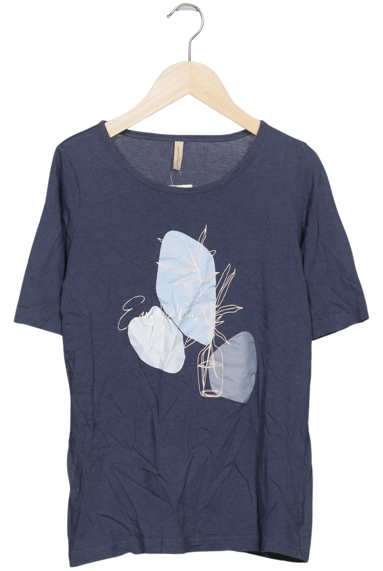 

soyaconcept Damen T-Shirt, marineblau, Gr. 34
