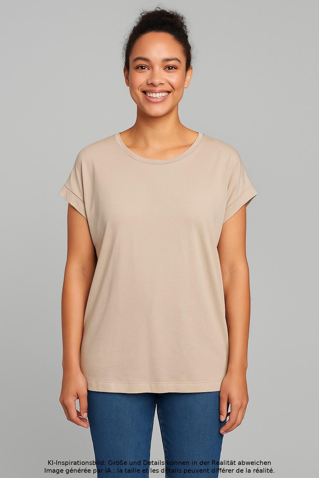 

soyaconcept Damen T-Shirt, beige, Gr. 42