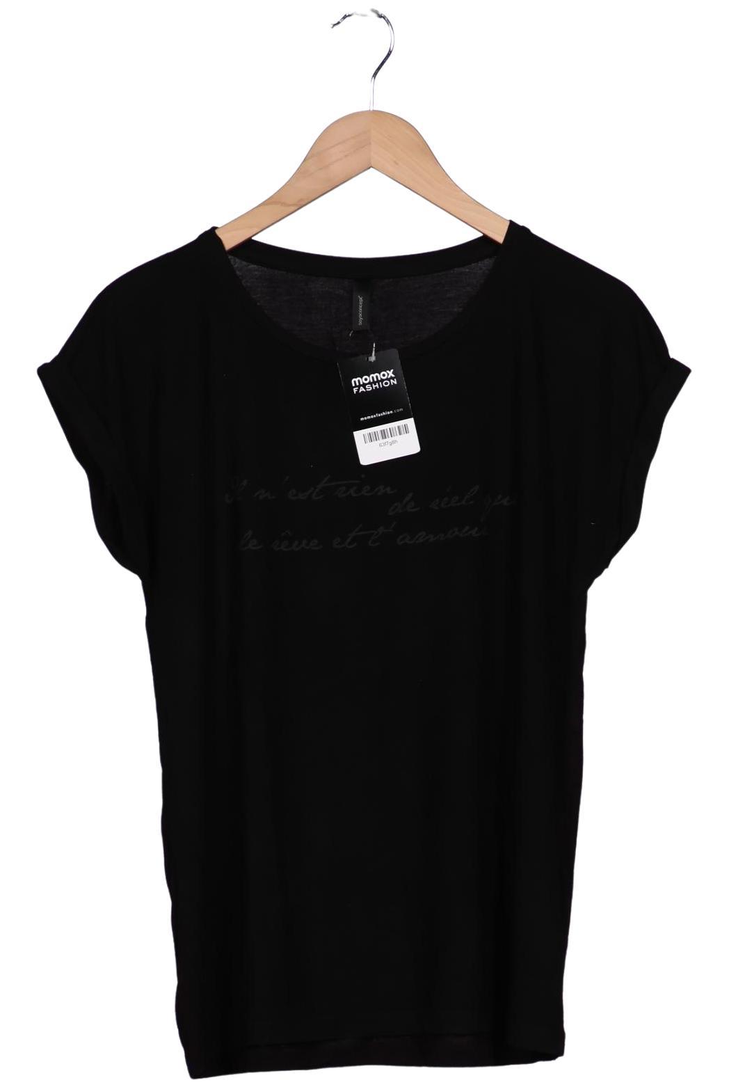 

soyaconcept Damen T-Shirt, schwarz, Gr. 42