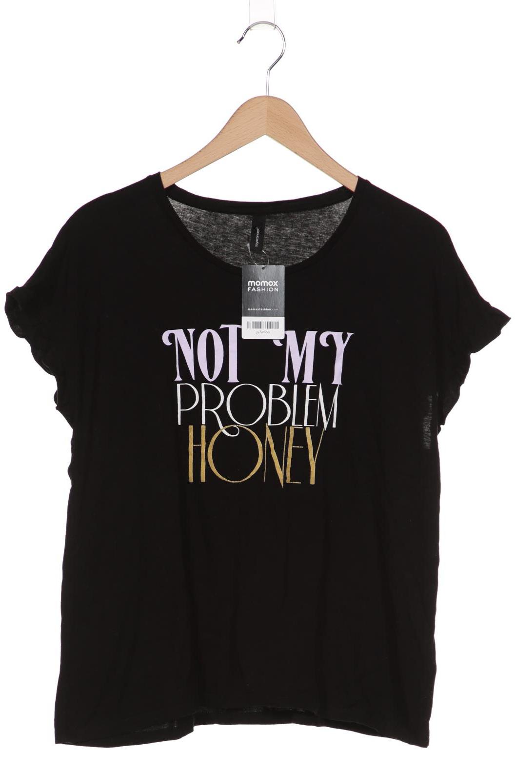 

soyaconcept Damen T-Shirt, schwarz, Gr. 44