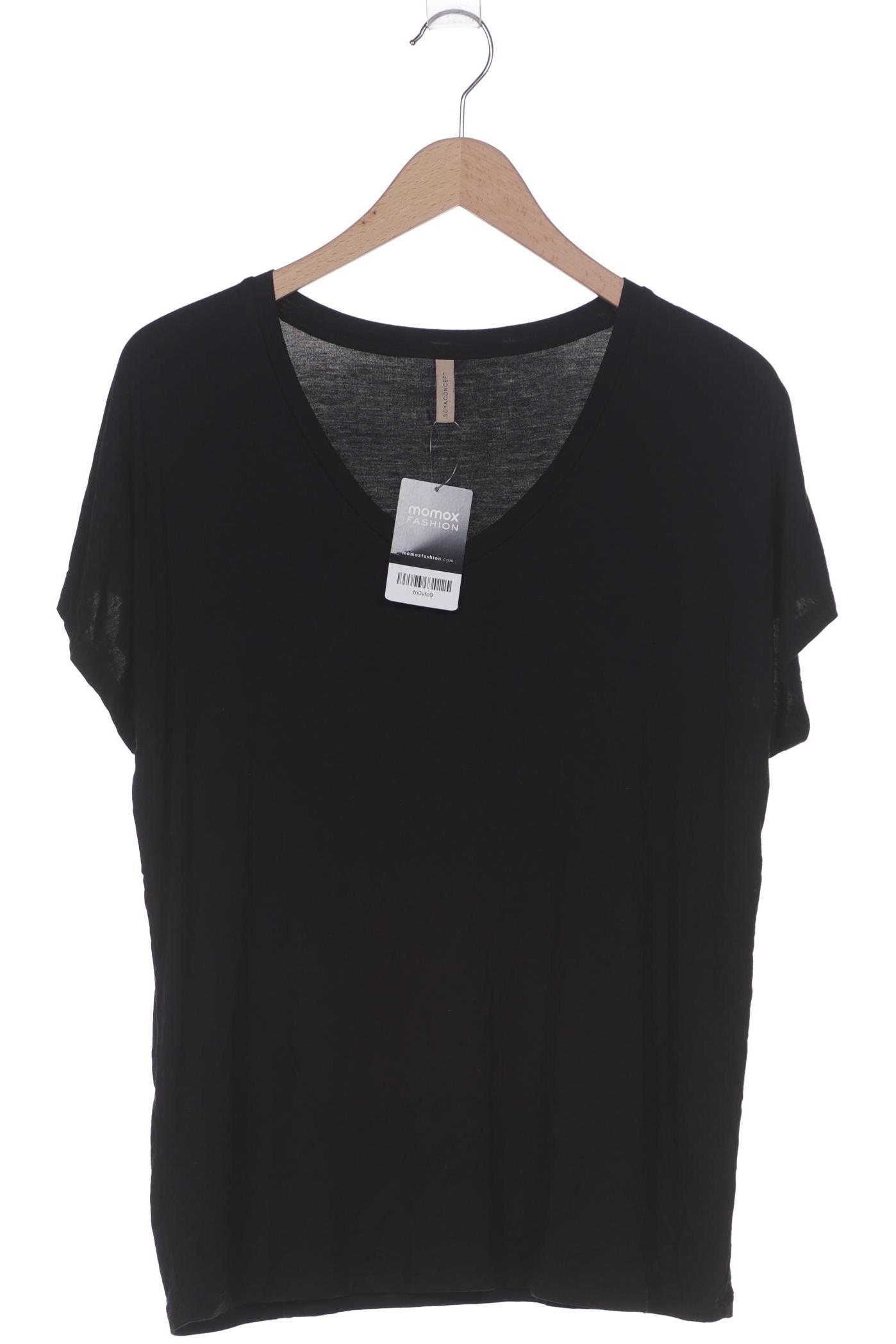 

soyaconcept Damen T-Shirt, schwarz, Gr. 42
