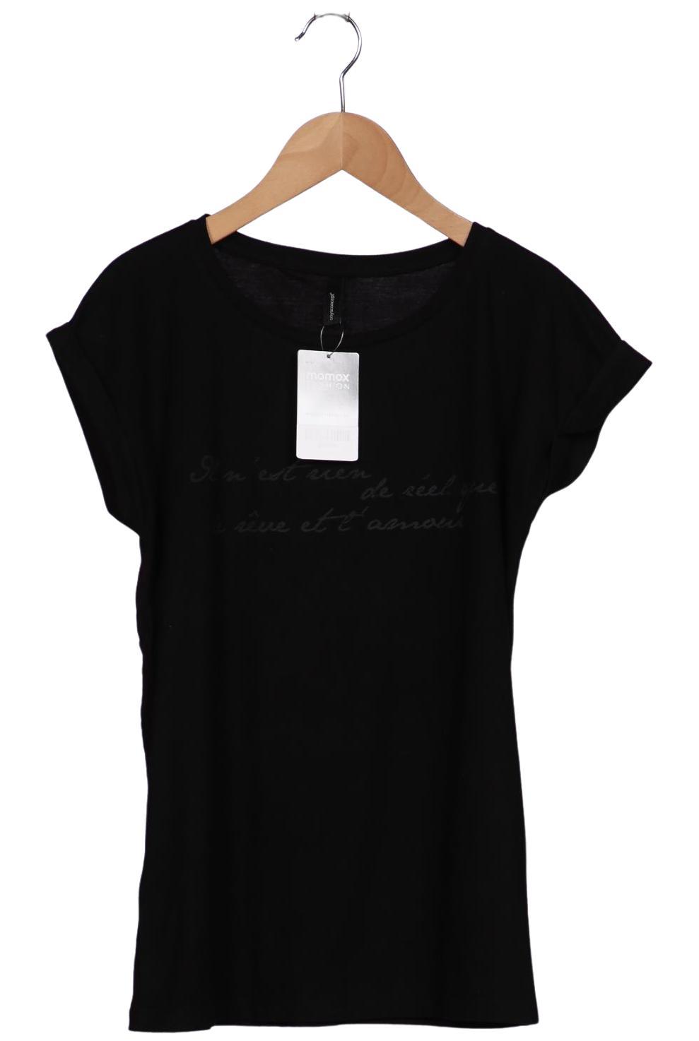 

soyaconcept Damen T-Shirt, schwarz, Gr. 34