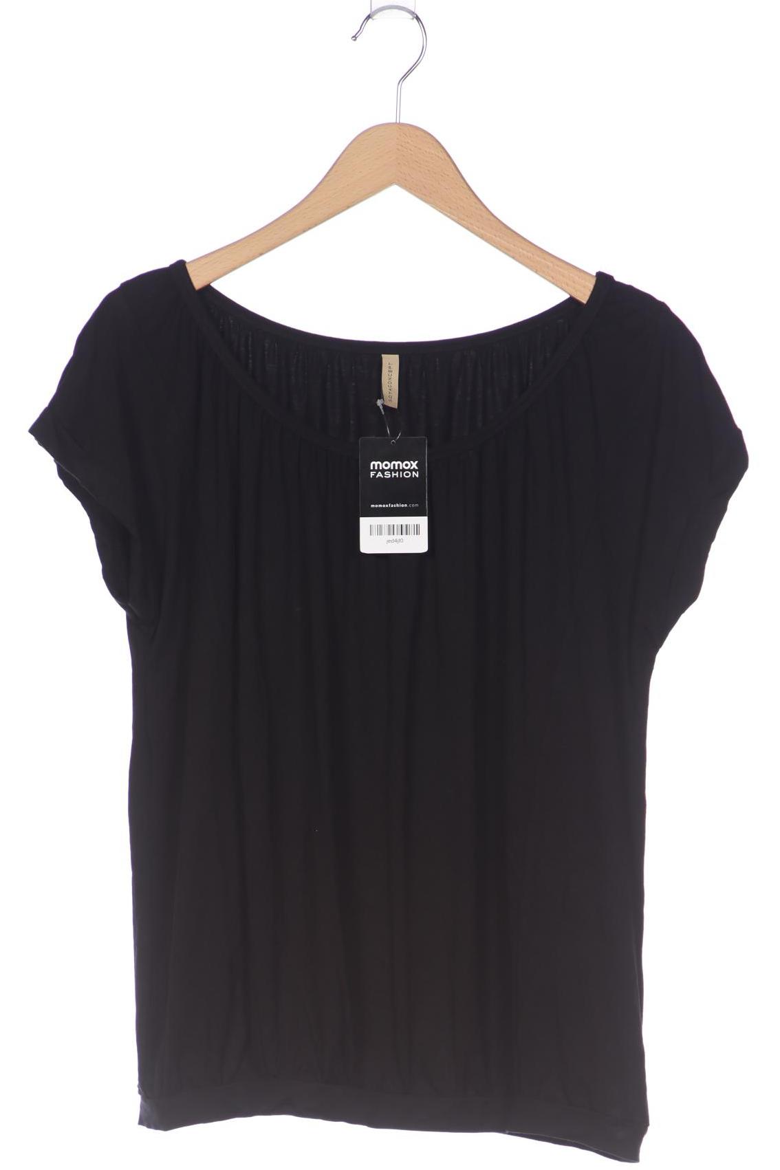 

soyaconcept Damen T-Shirt, schwarz, Gr. 38