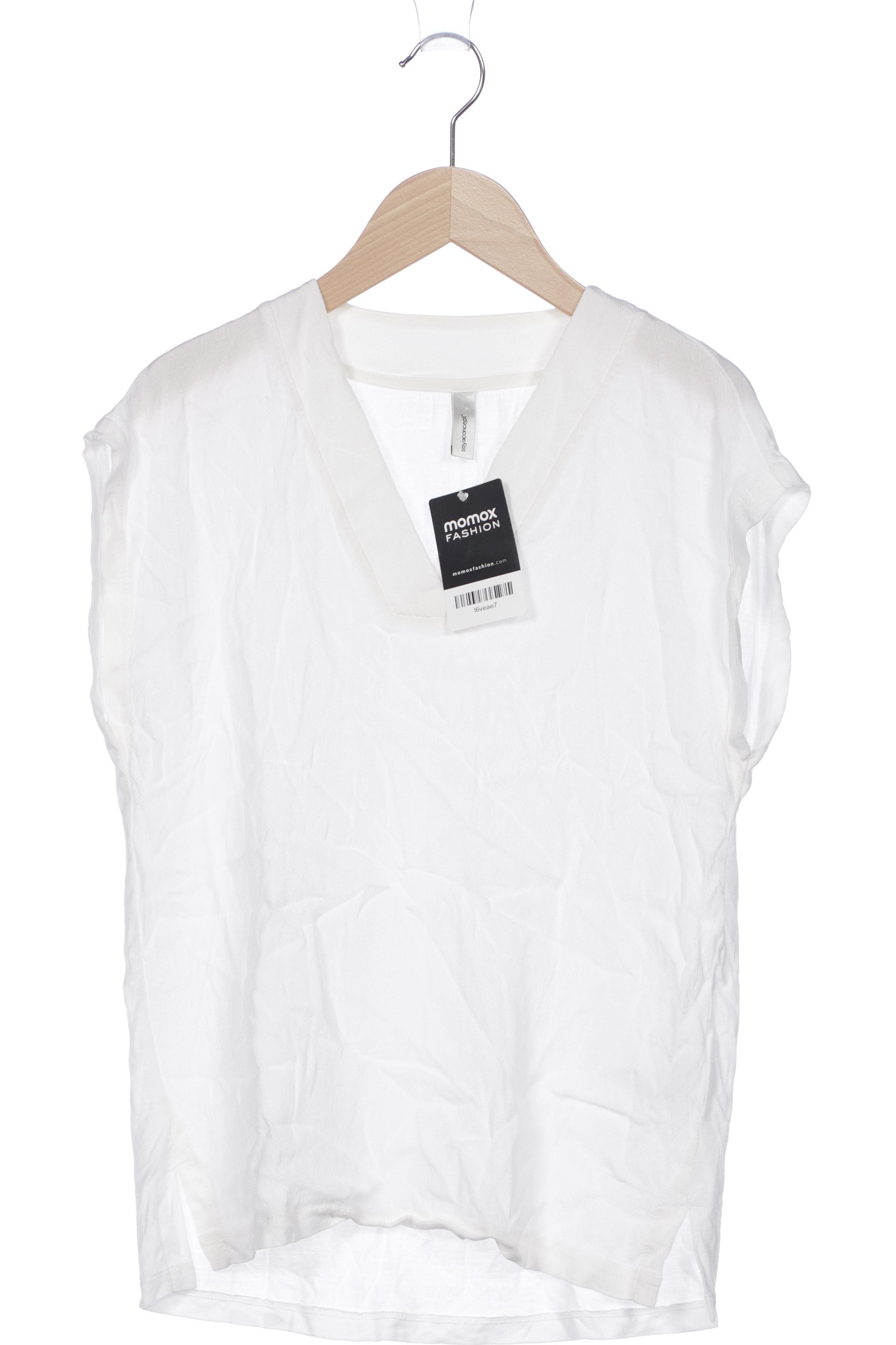 

soyaconcept Damen T-Shirt, weiß, Gr. 34