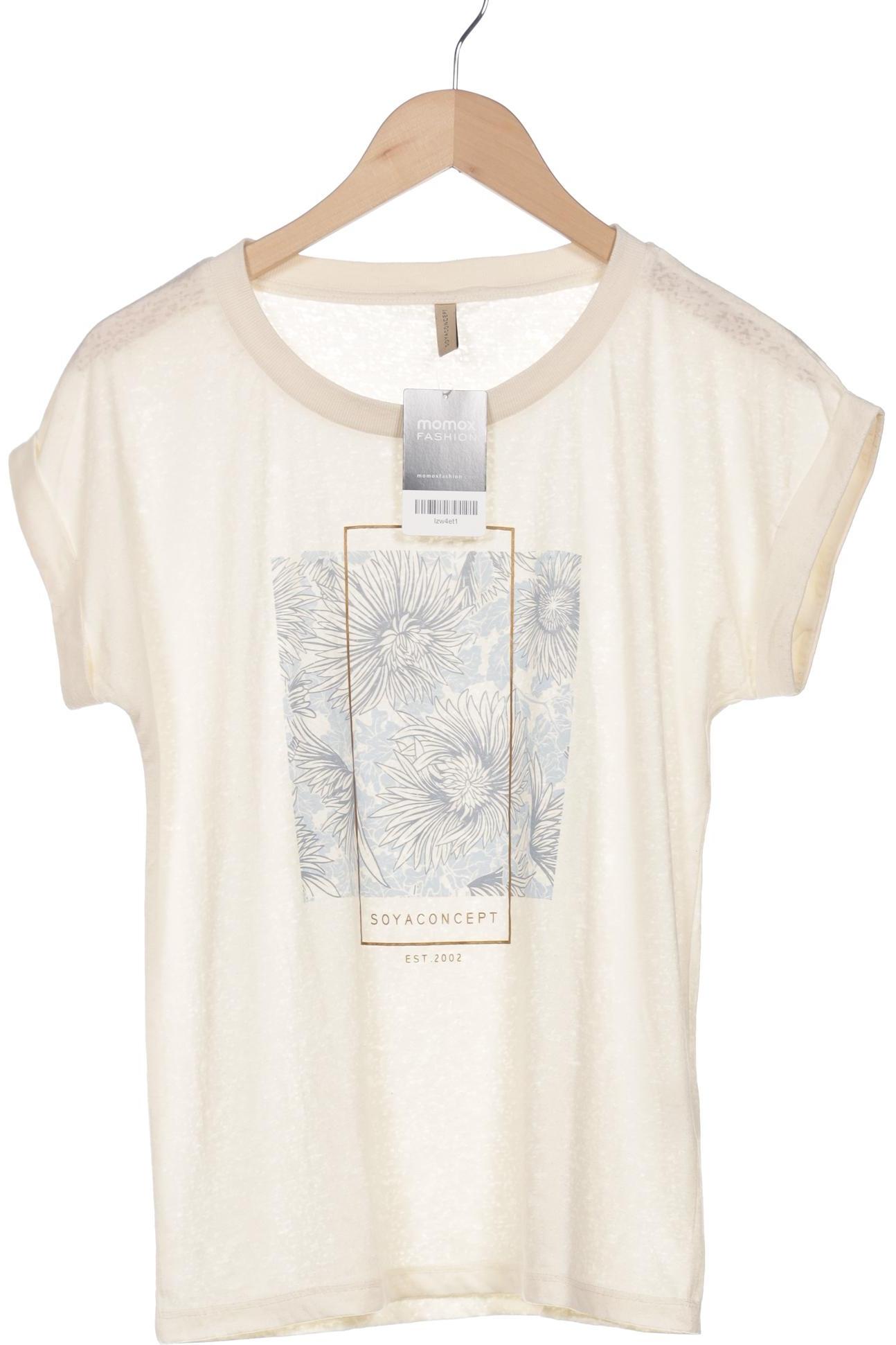 

soyaconcept Damen T-Shirt, cremeweiß, Gr. 36