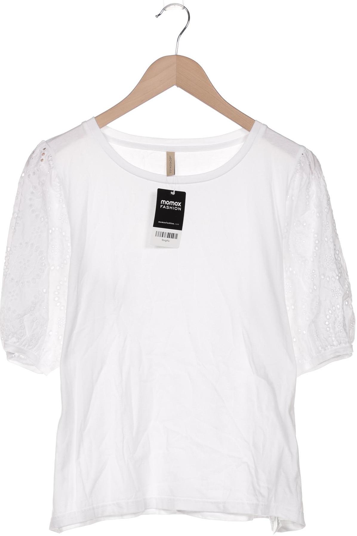 

soyaconcept Damen T-Shirt, weiß, Gr. 42
