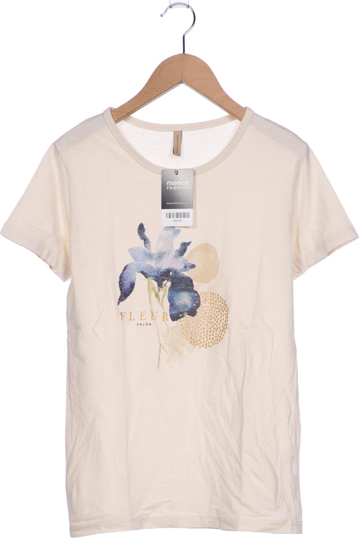 

soyaconcept Damen T-Shirt, cremeweiß, Gr. 36