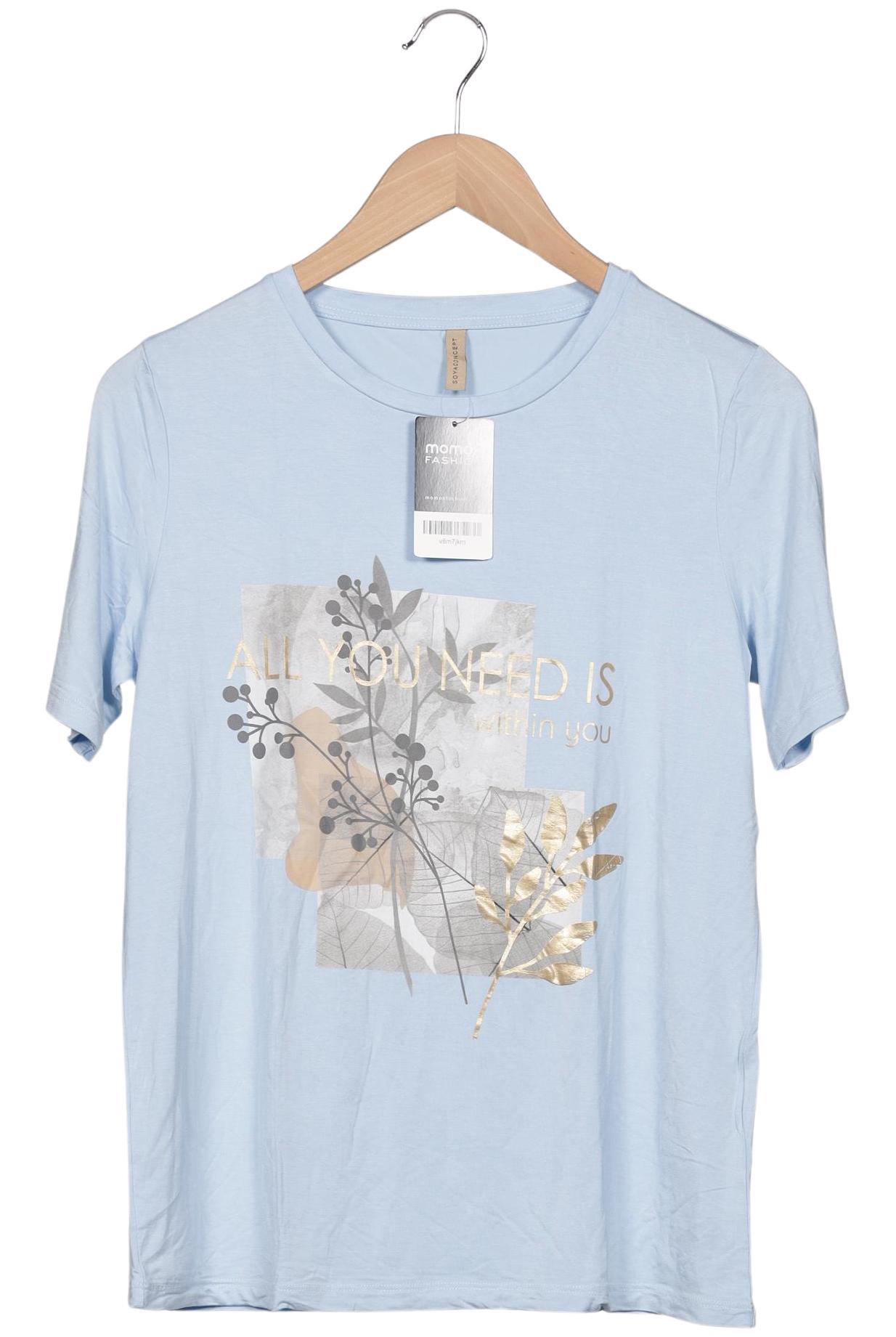 

soyaconcept Damen T-Shirt, hellblau, Gr. 36