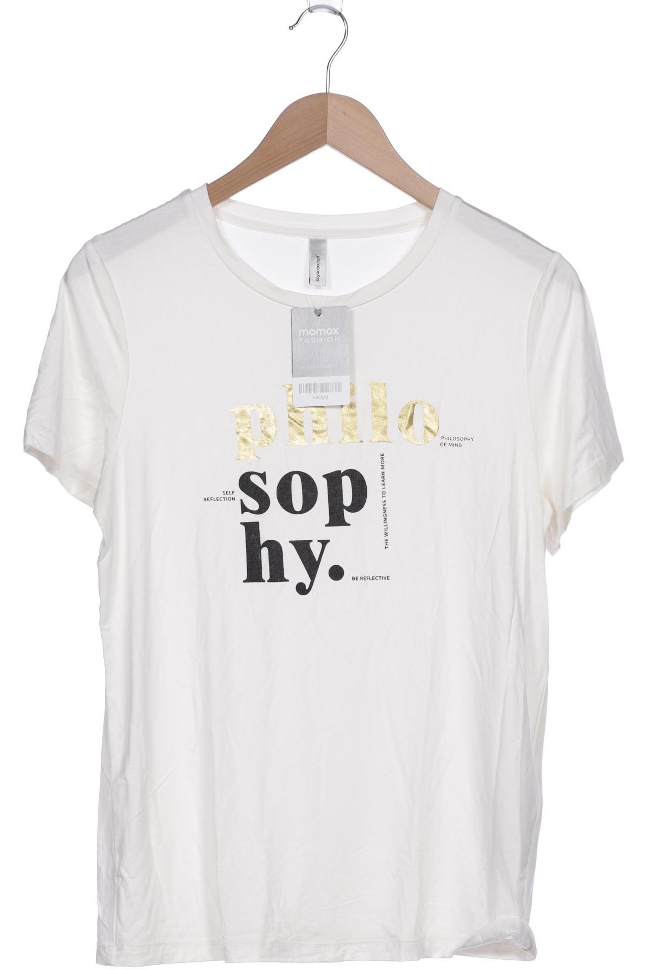 

soyaconcept Damen T-Shirt, cremeweiß, Gr. 38